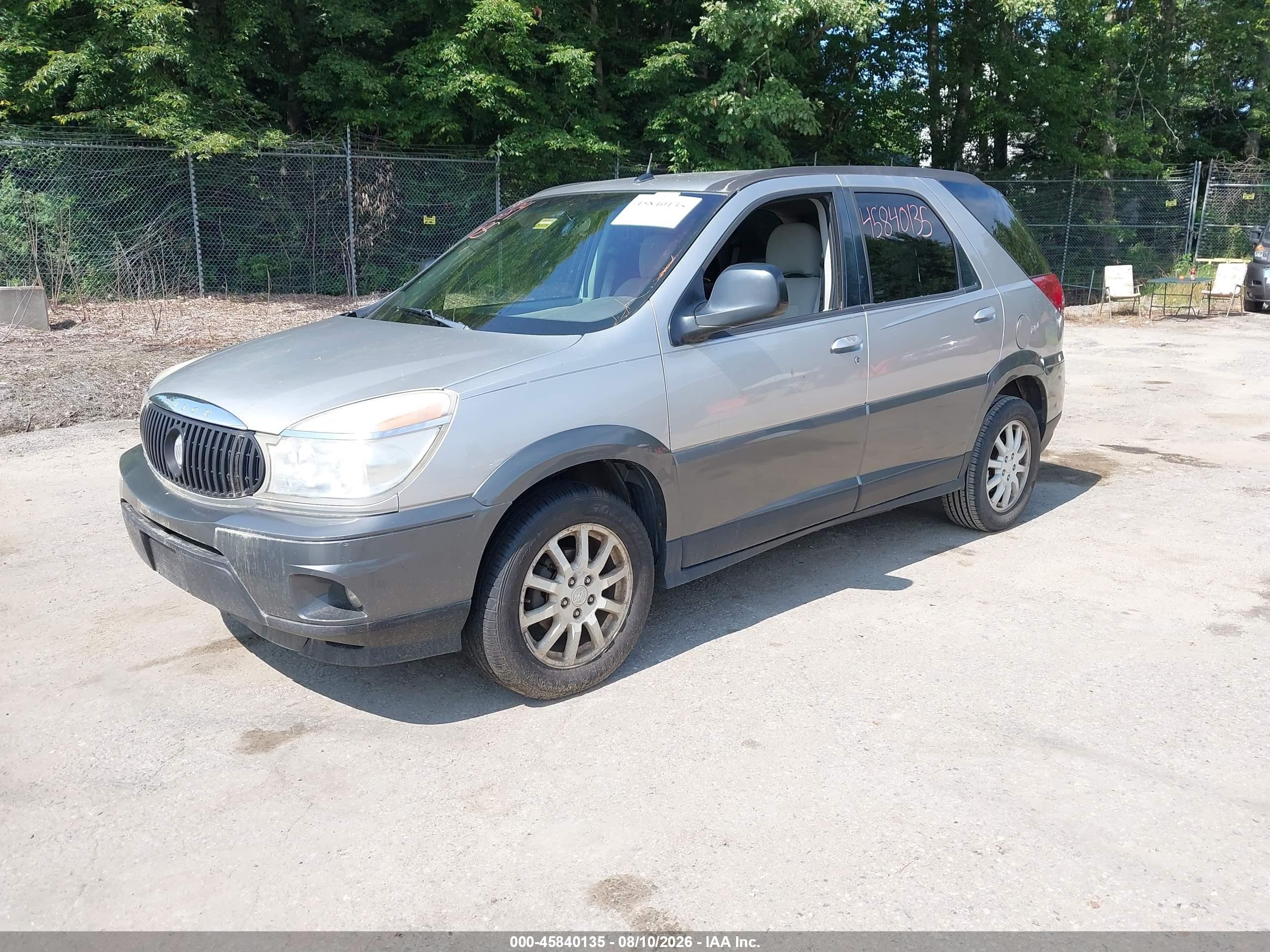2005 Buick Rendezvous Cx Silver vin: 3G5DA03E85S546770