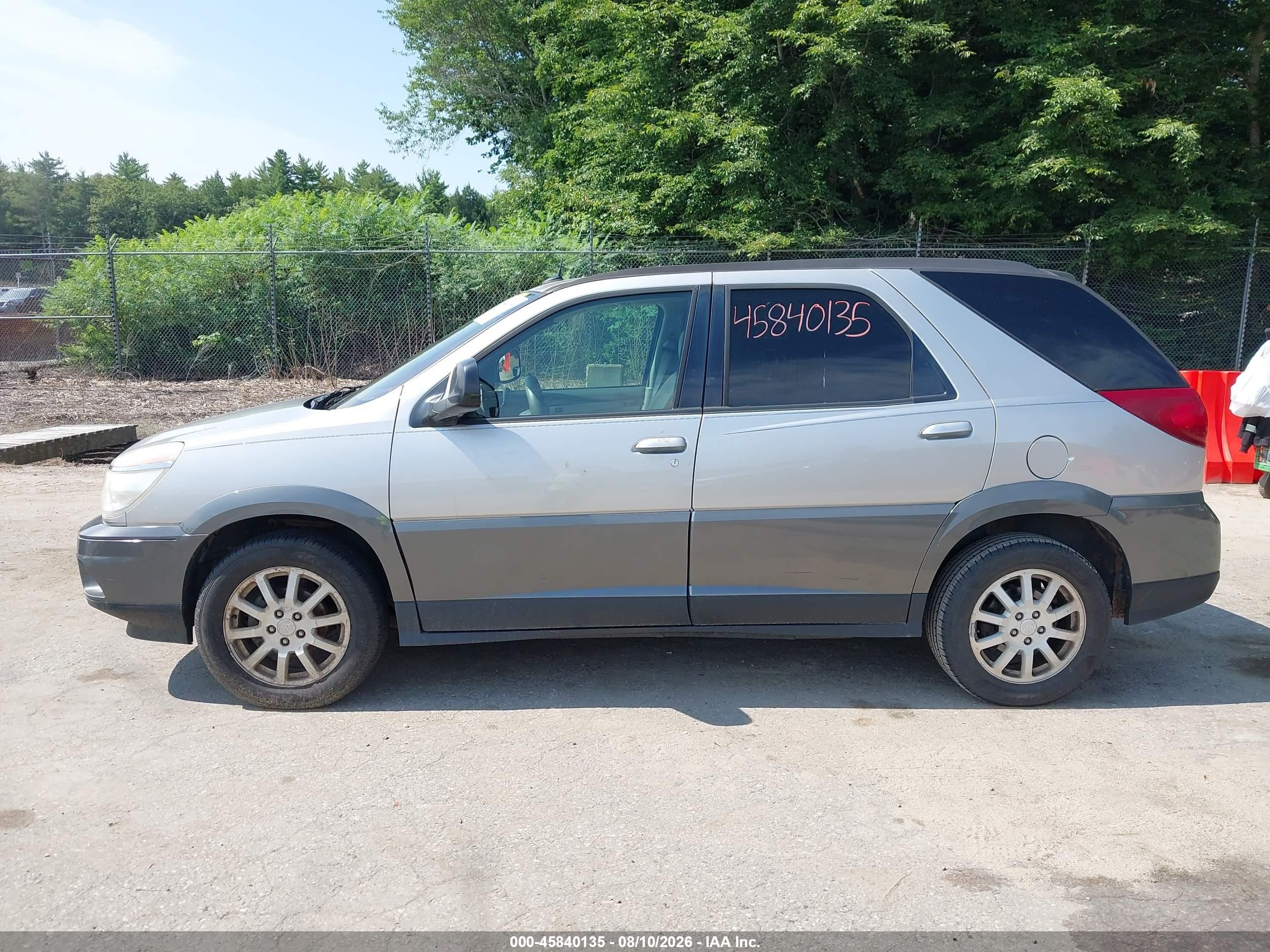 2005 Buick Rendezvous Cx Silver vin: 3G5DA03E85S546770