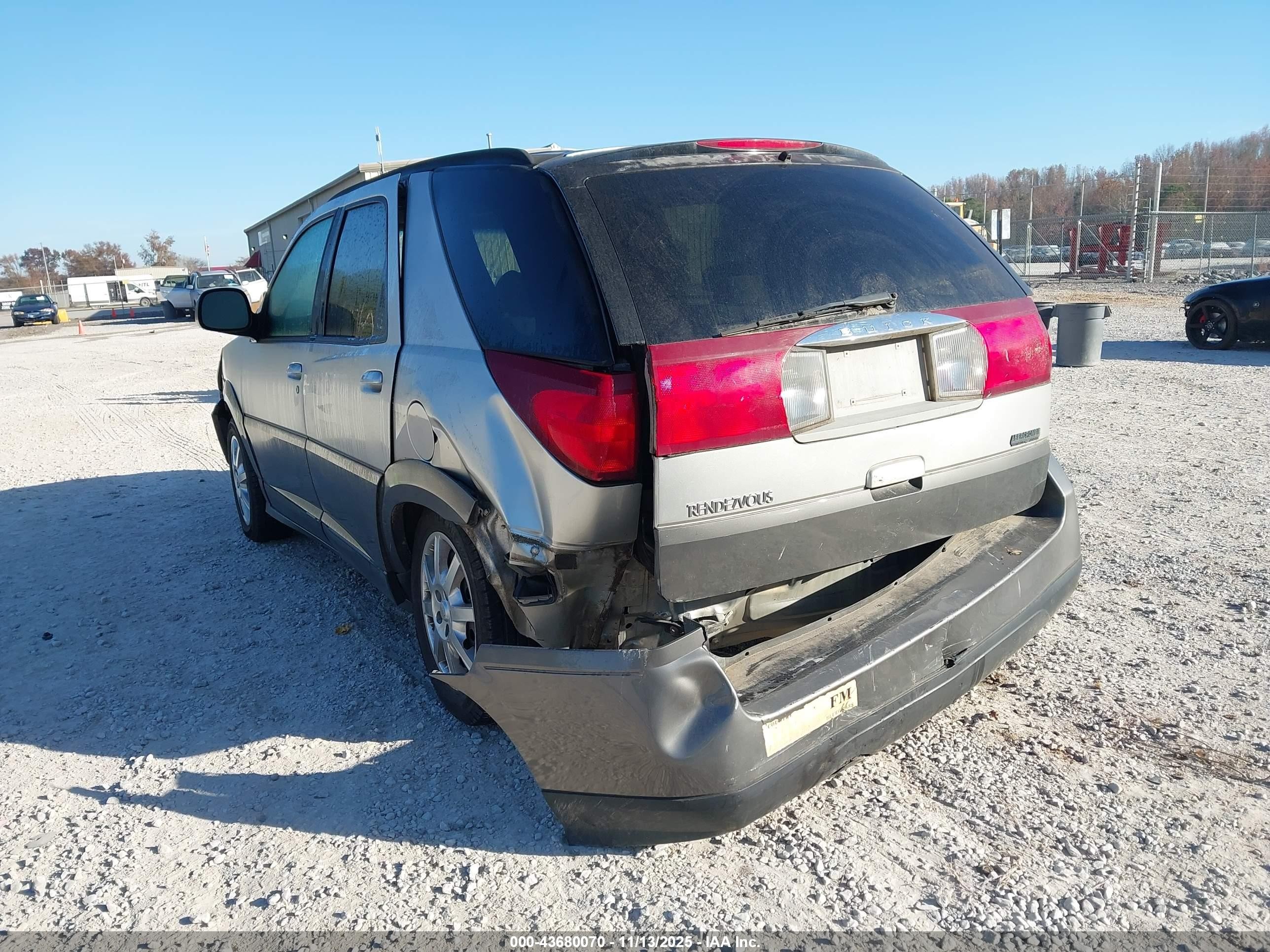 2005 Buick Rendezvous Cx Silver vin: 3G5DA03E85S569935