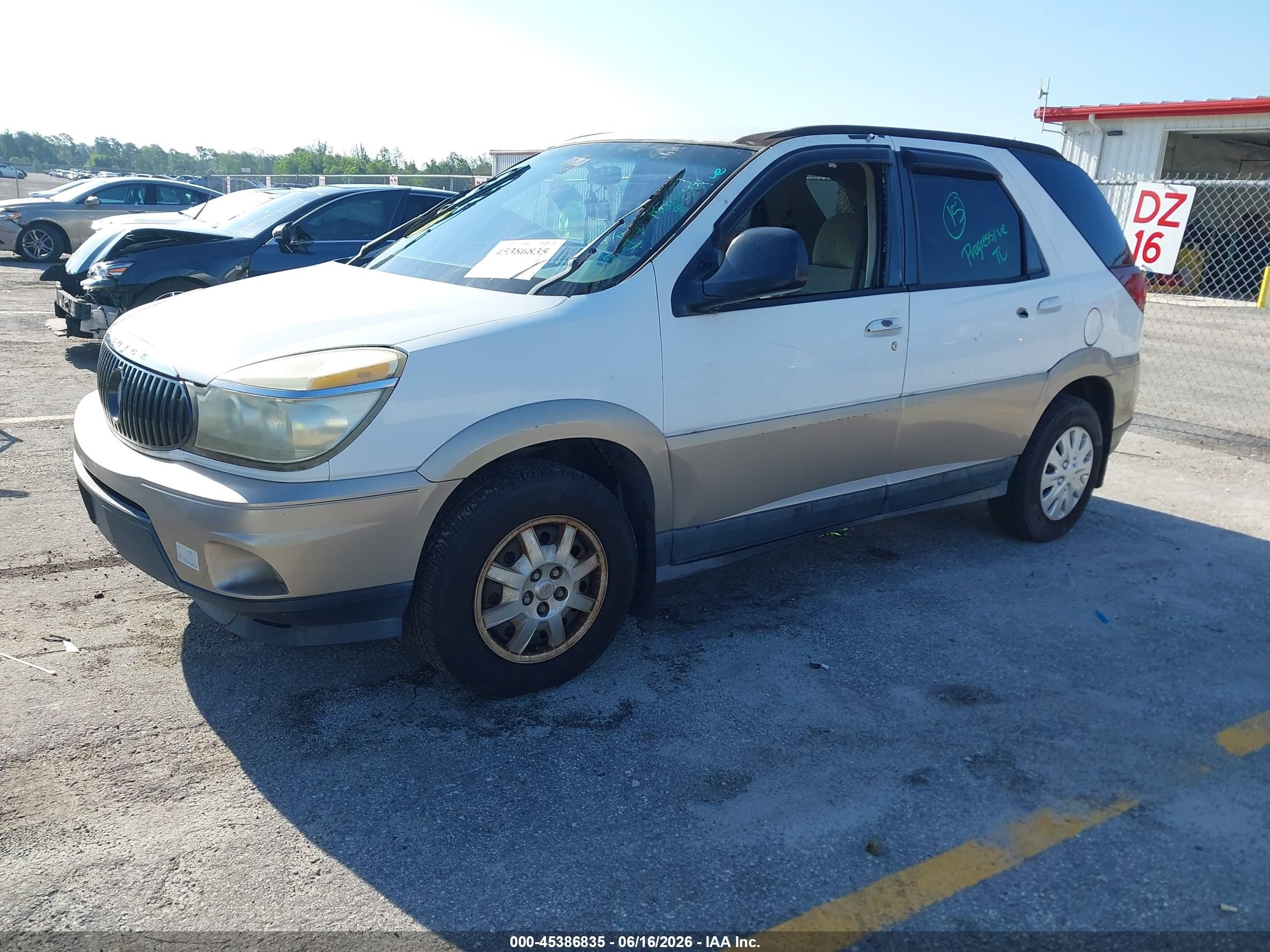 2004 Buick Rendezvous Cx White vin: 3G5DA03EX4S581423