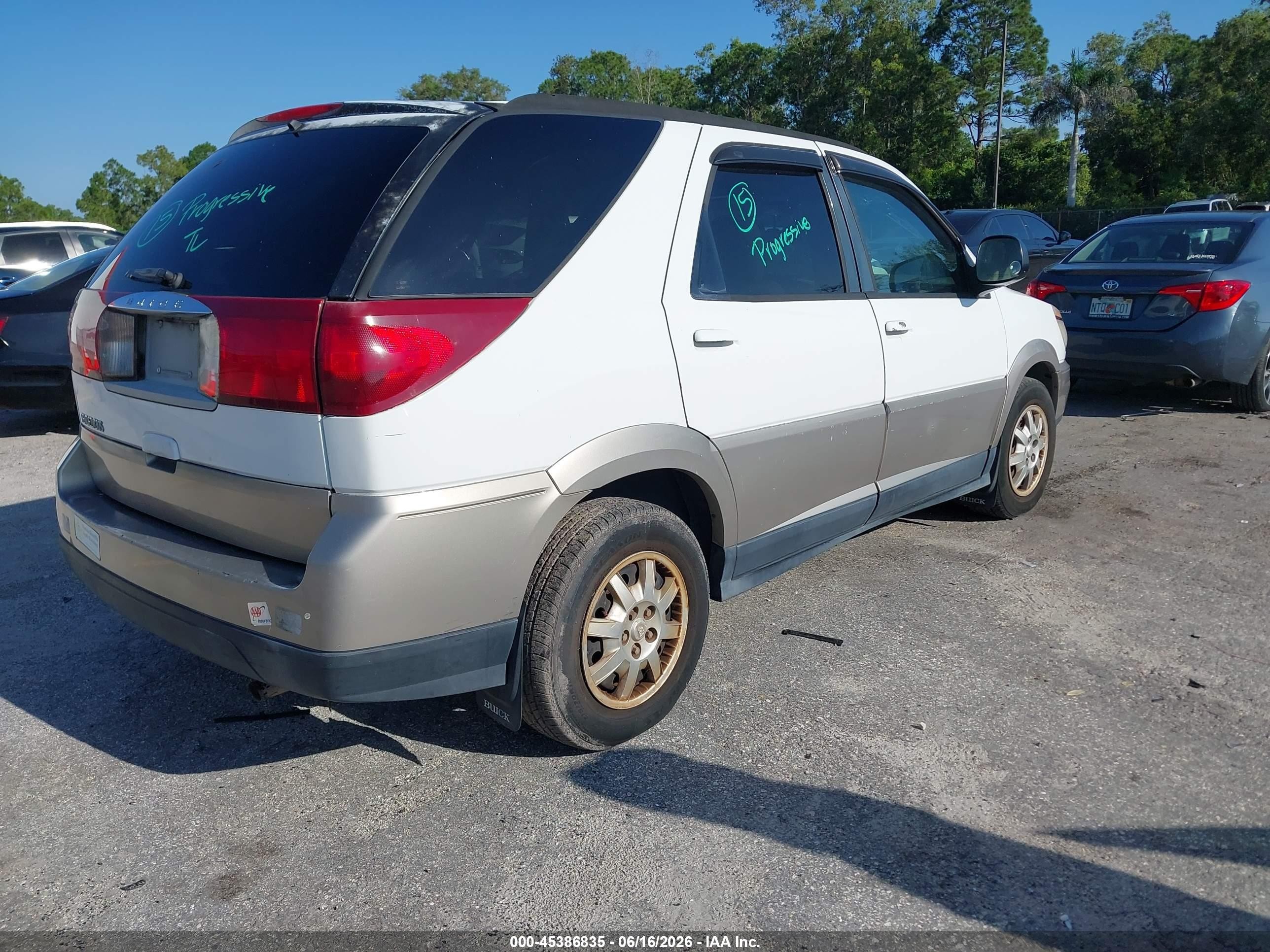 2004 Buick Rendezvous Cx White vin: 3G5DA03EX4S581423