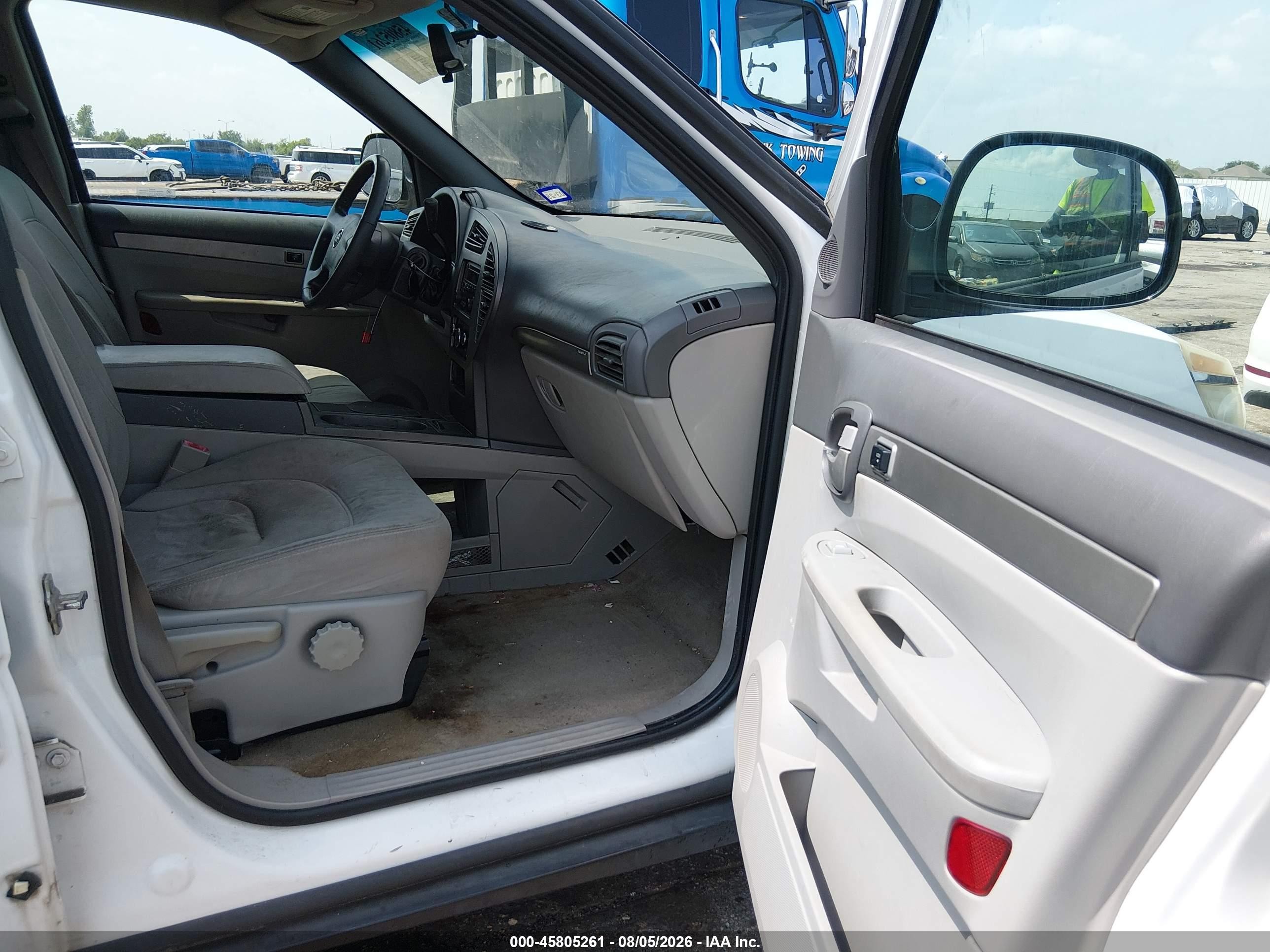 2005 Buick Rendezvous Cx White vin: 3G5DA03EX5S547077