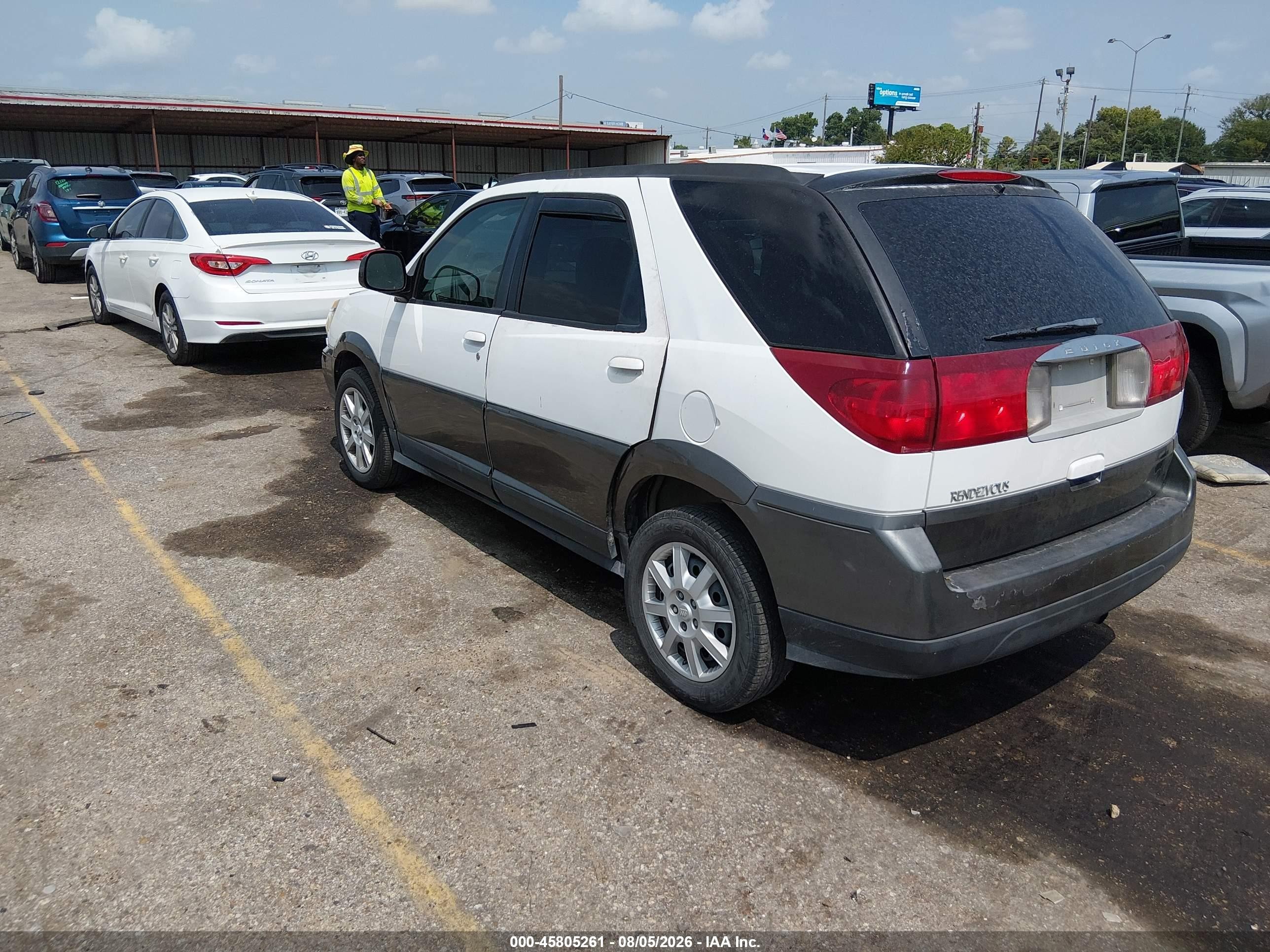 2005 Buick Rendezvous Cx White vin: 3G5DA03EX5S547077