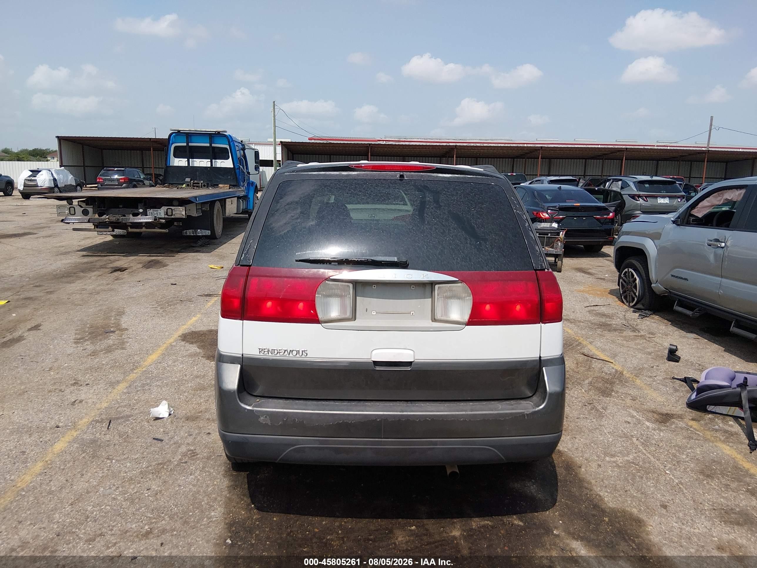 2005 Buick Rendezvous Cx White vin: 3G5DA03EX5S547077