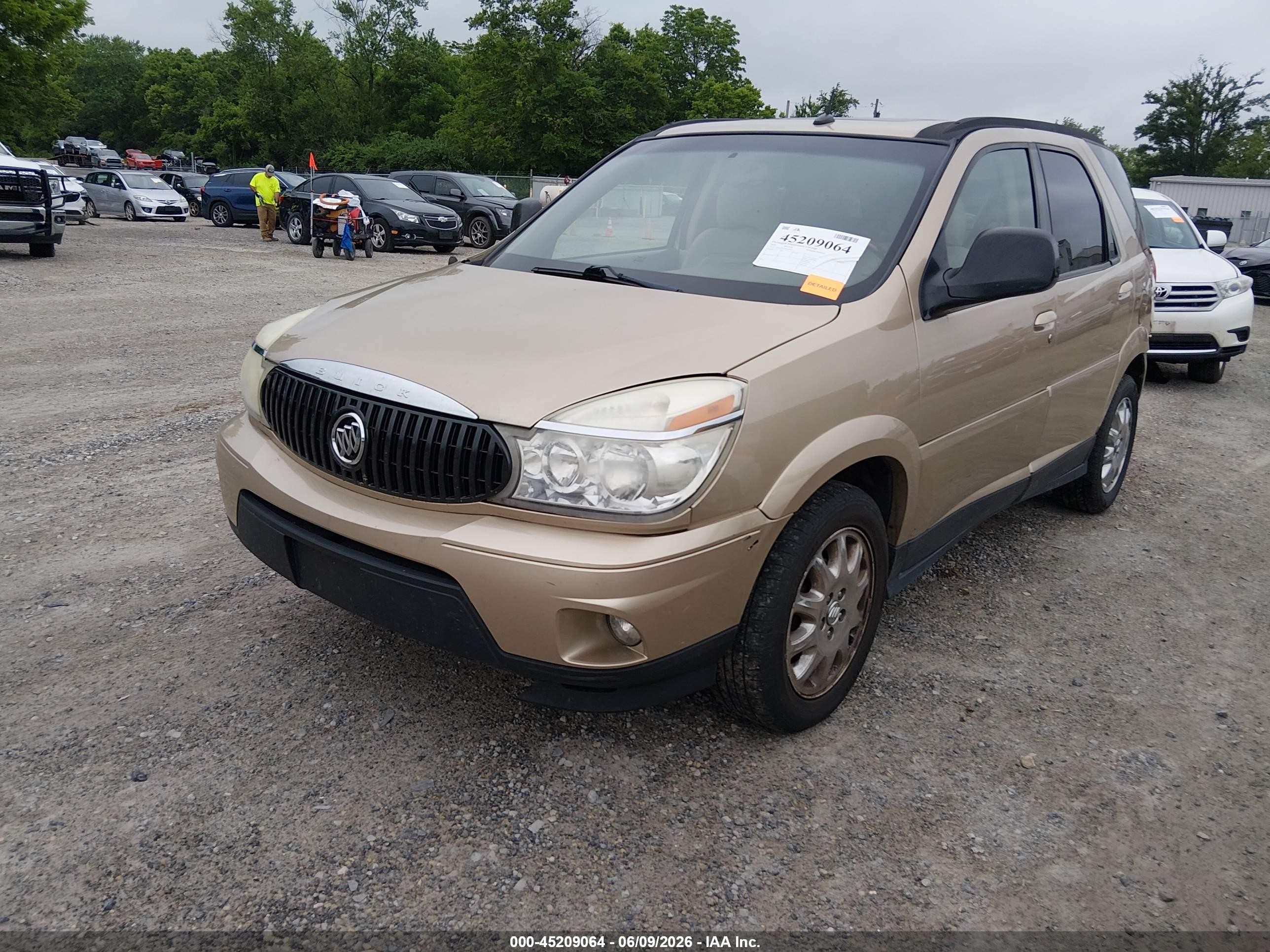 2006 Buick Rendezvous Cx Gold vin: 3G5DA03L06S533608