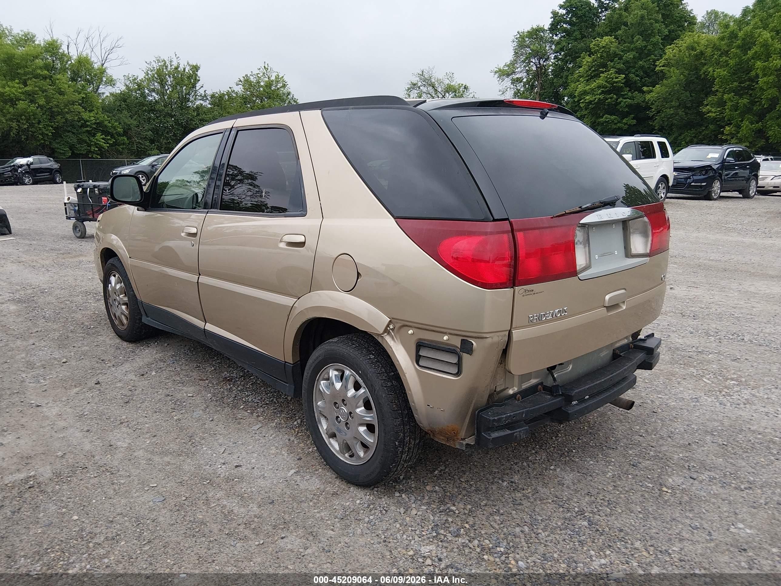 2006 Buick Rendezvous Cx Gold vin: 3G5DA03L06S533608