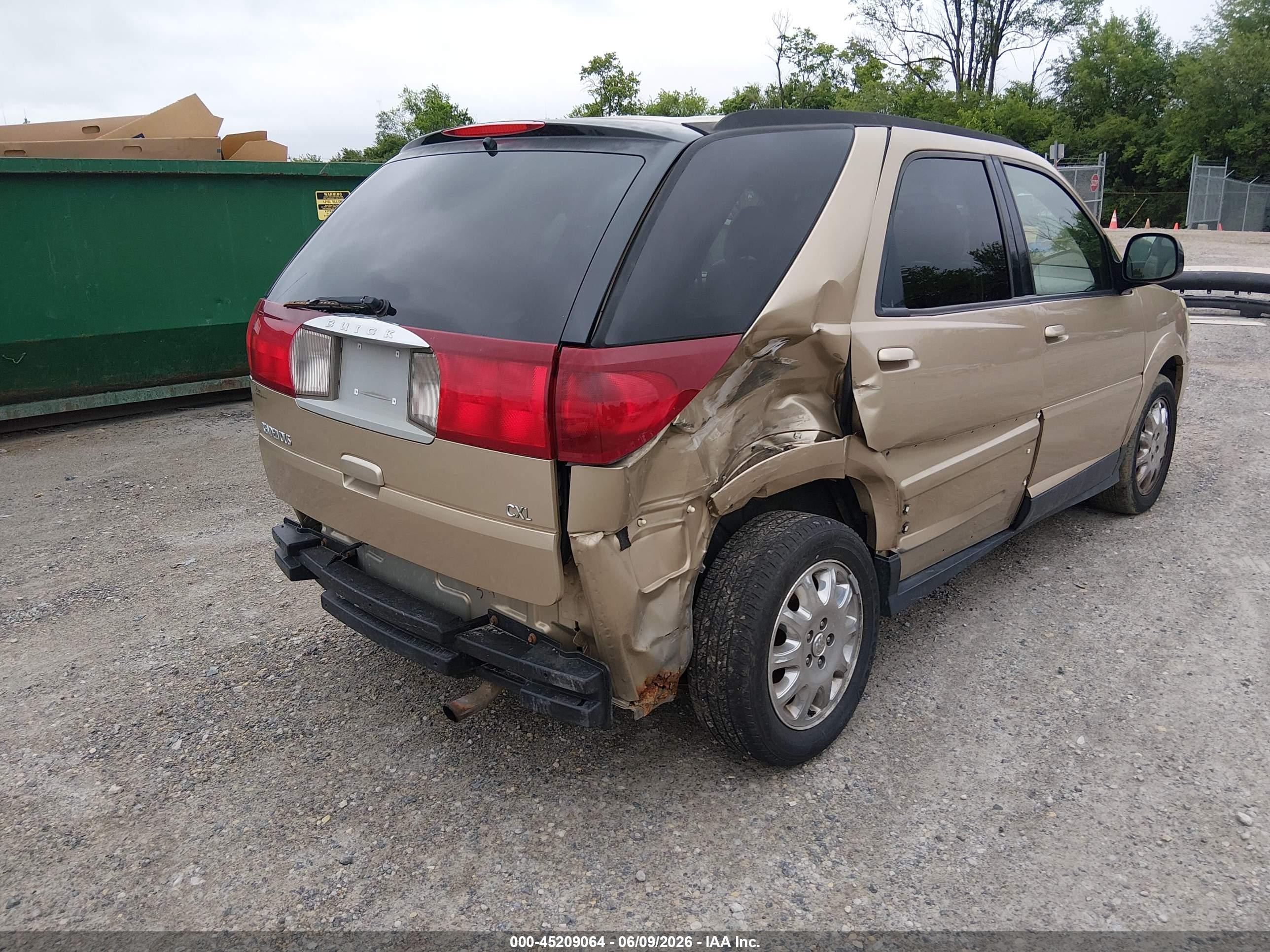 2006 Buick Rendezvous Cx Gold vin: 3G5DA03L06S533608