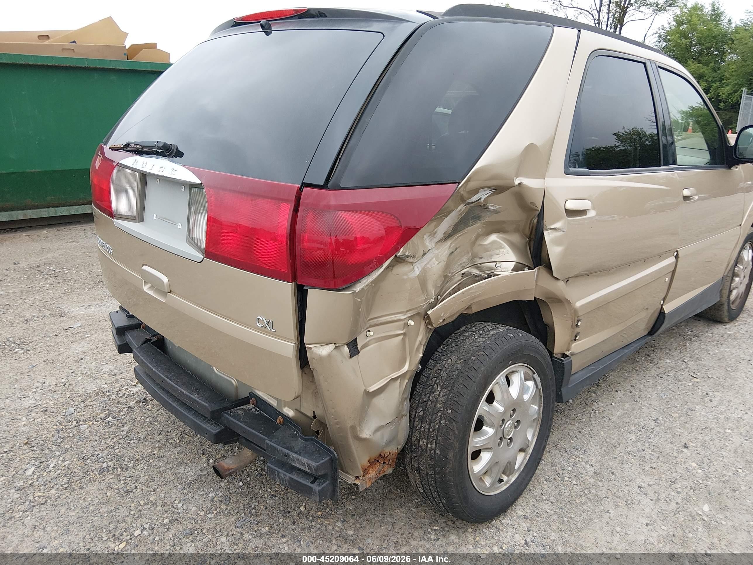 2006 Buick Rendezvous Cx Gold vin: 3G5DA03L06S533608