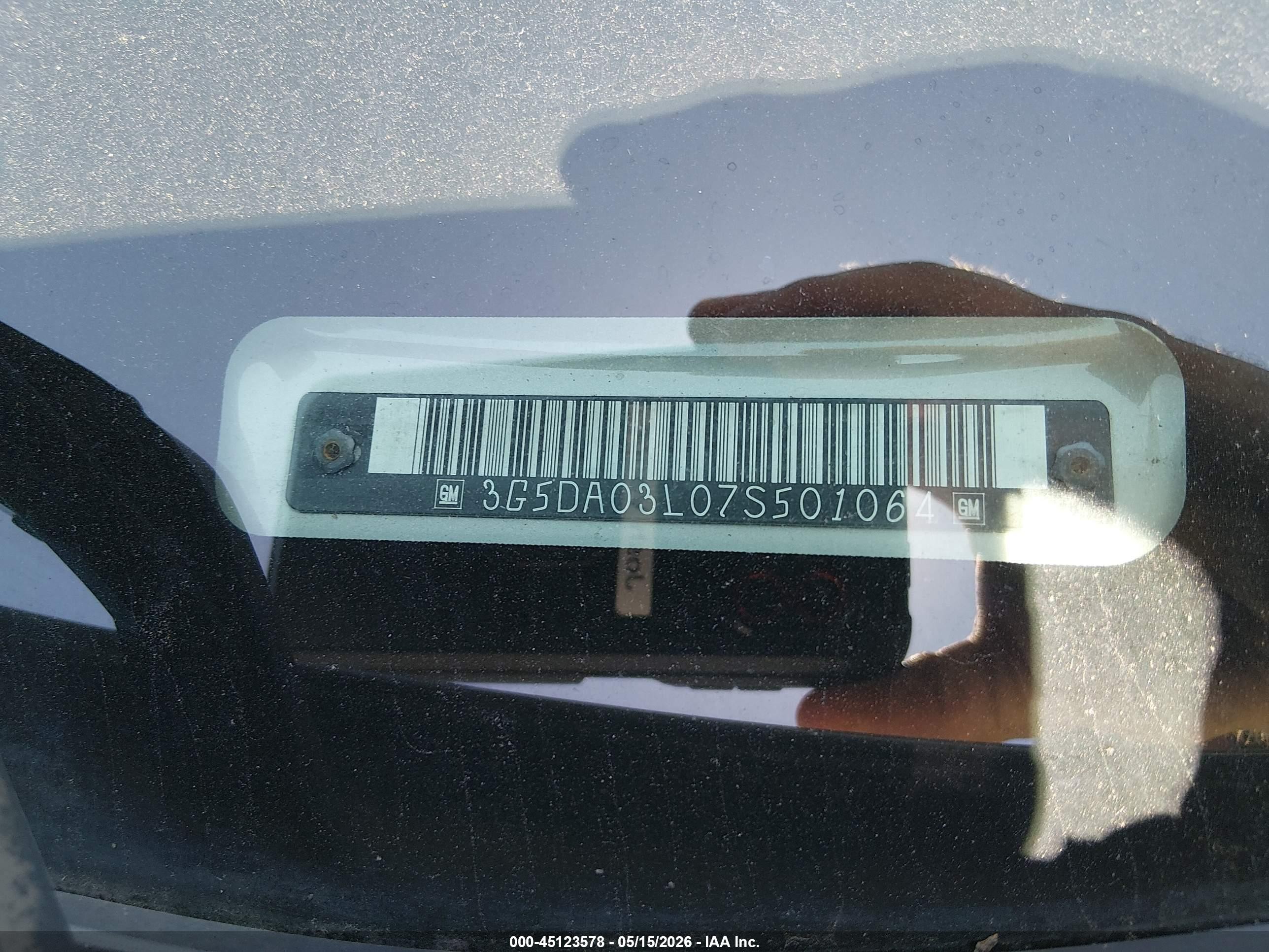 2007 Buick Rendezvous Cx Серебряный vin: 3G5DA03L07S501064