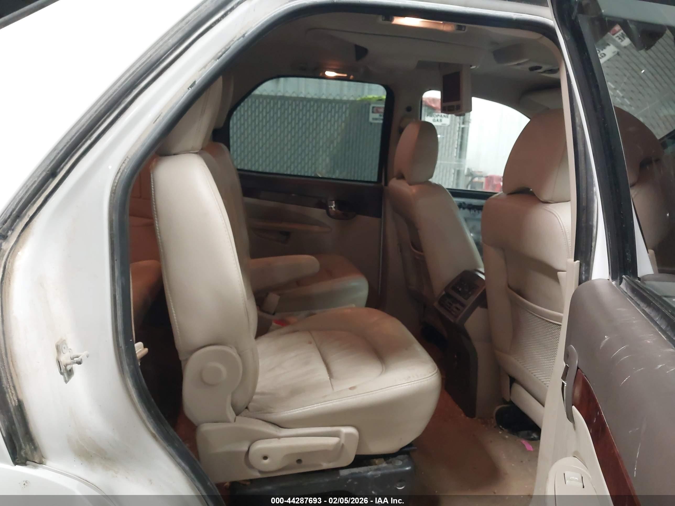 2007 Buick Rendezvous Cxl White vin: 3G5DA03L07S576864