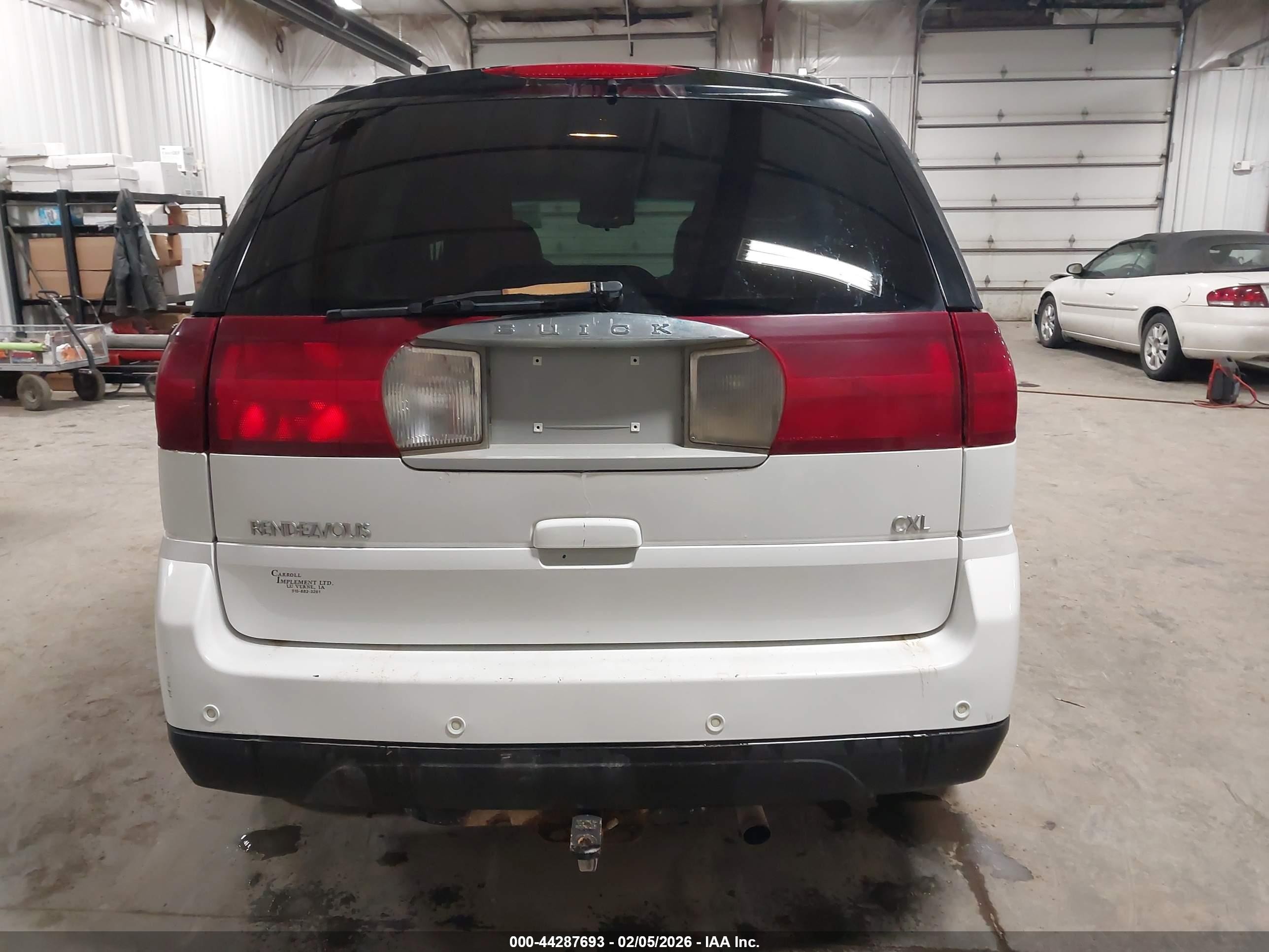 2007 Buick Rendezvous Cxl White vin: 3G5DA03L07S576864