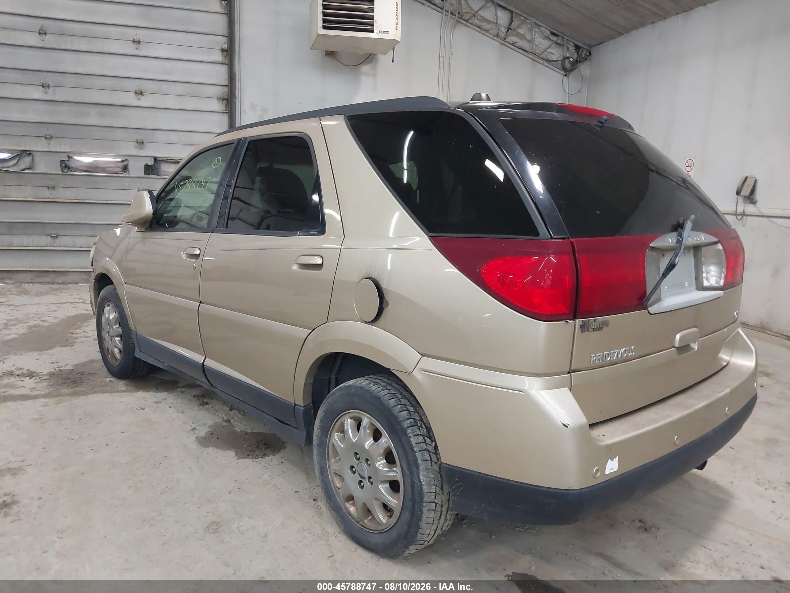 2006 Buick Rendezvous Cx Gold vin: 3G5DA03L16S601155