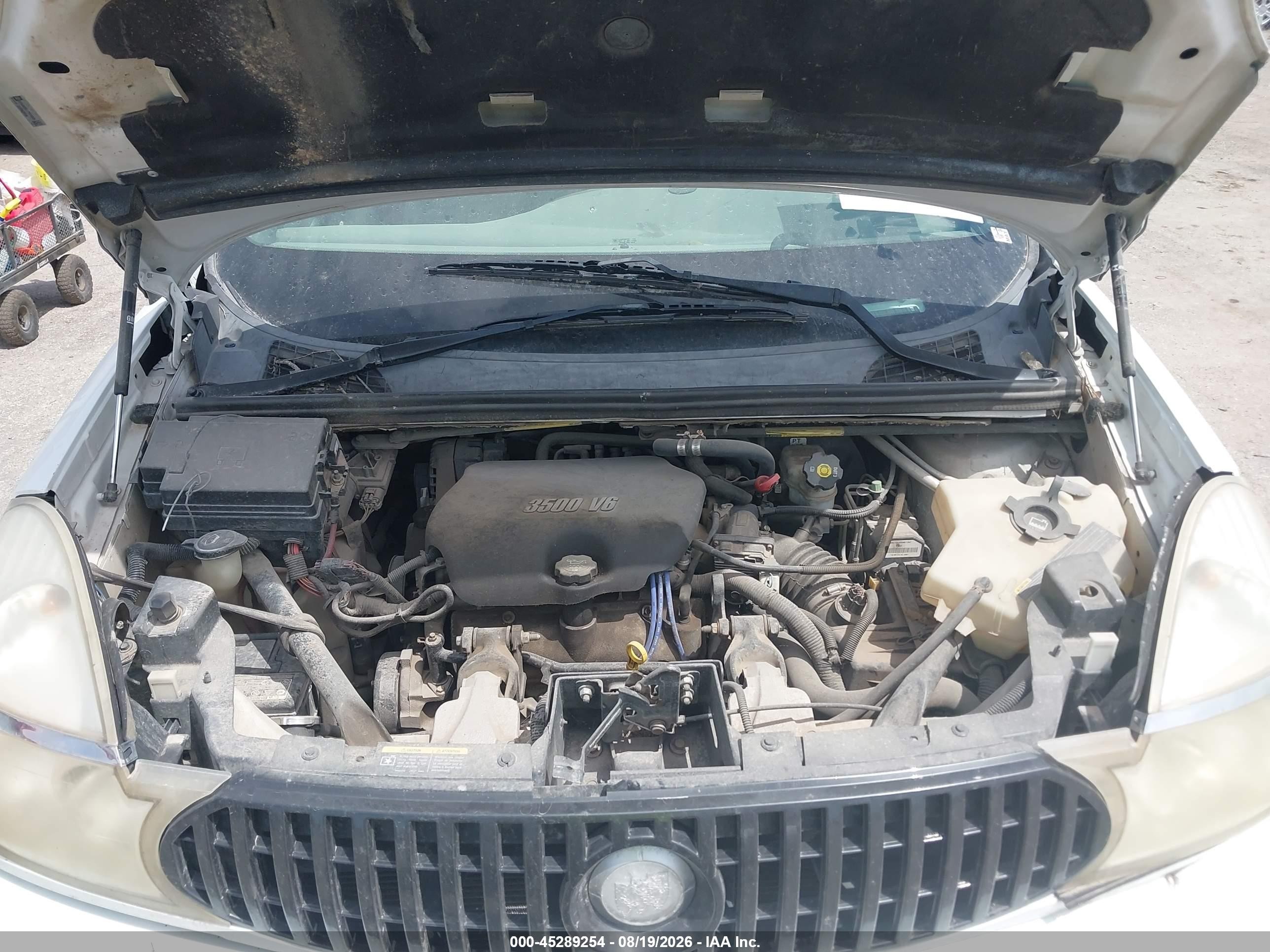 2007 Buick Rendezvous Cxl White vin: 3G5DA03L17S510503