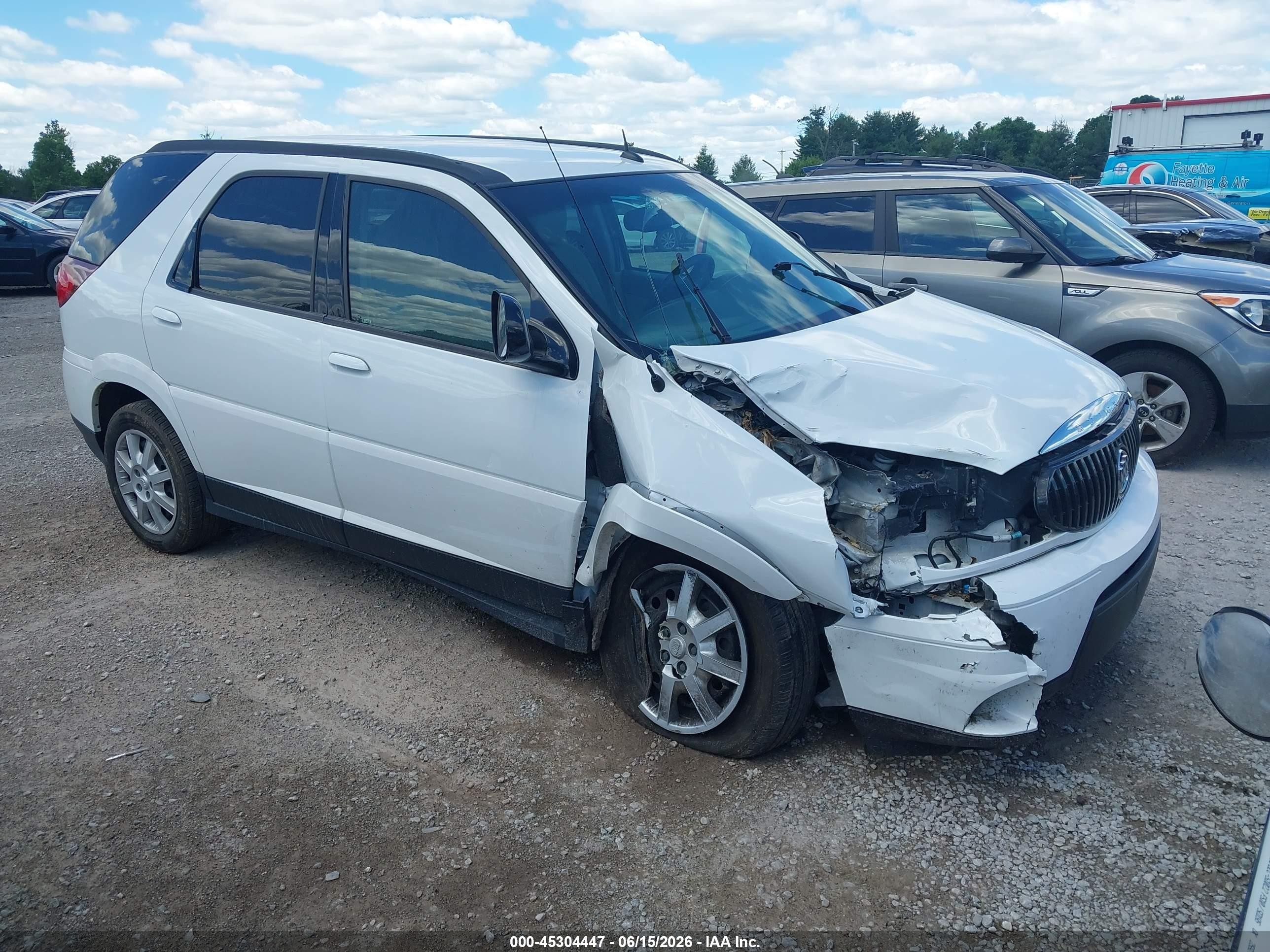 2007 Buick Rendezvous Cx White vin: 3G5DA03L17S532128