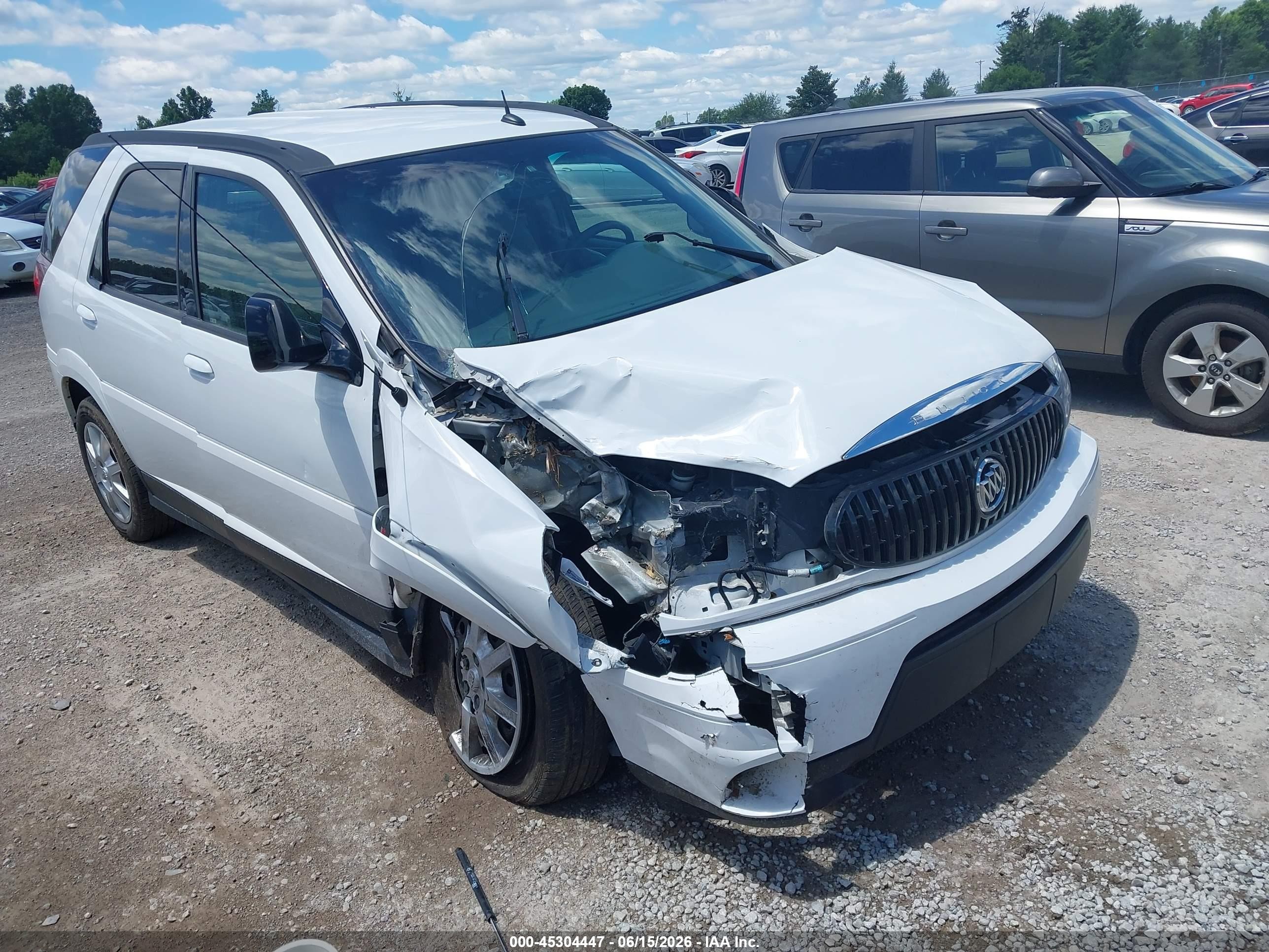 2007 Buick Rendezvous Cx White vin: 3G5DA03L17S532128