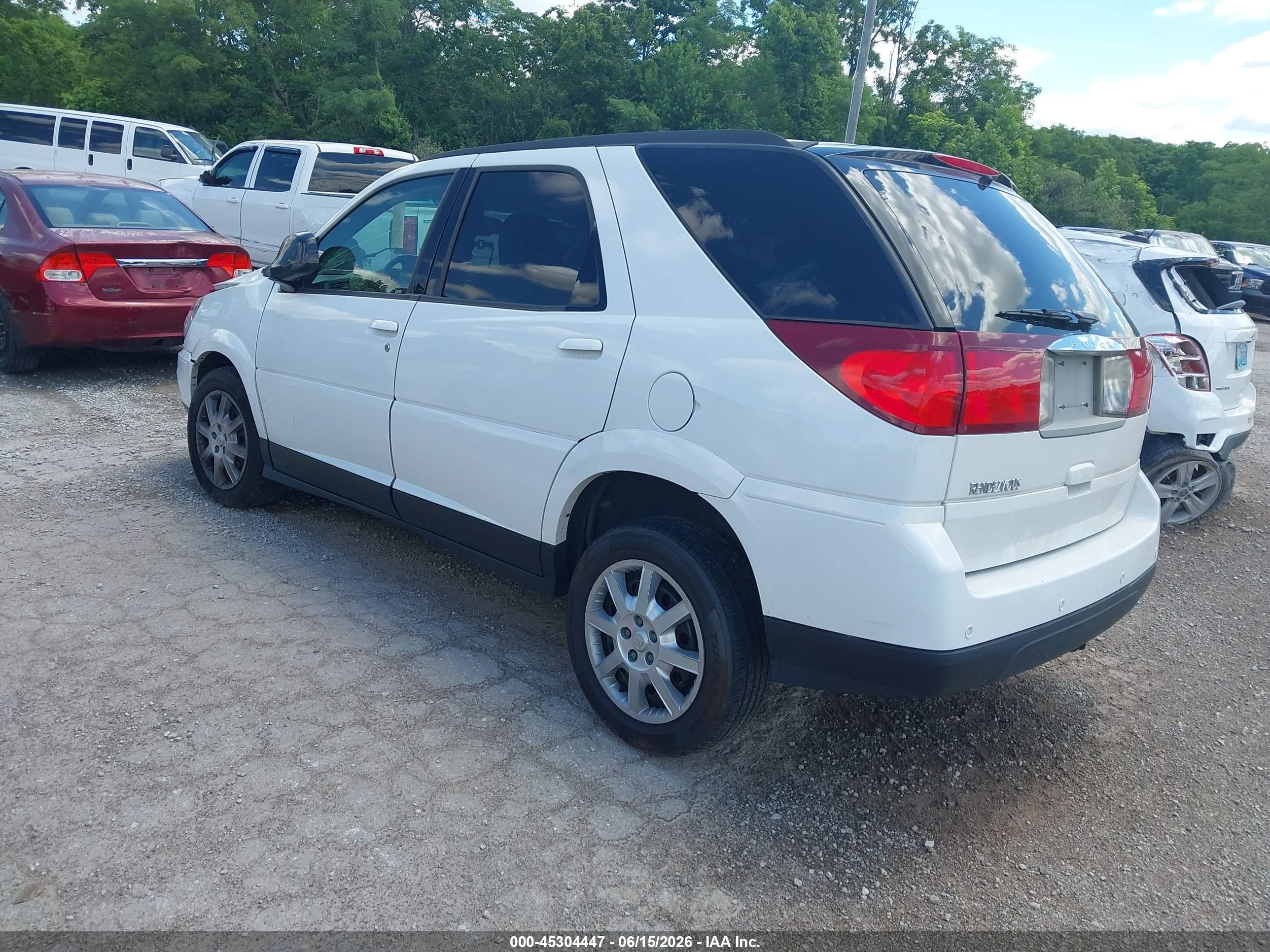 2007 Buick Rendezvous Cx White vin: 3G5DA03L17S532128