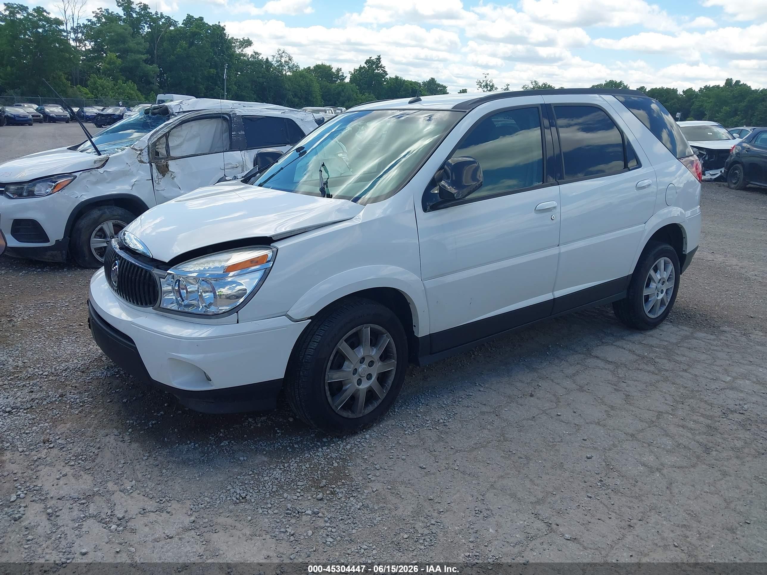 2007 Buick Rendezvous Cx White vin: 3G5DA03L17S532128