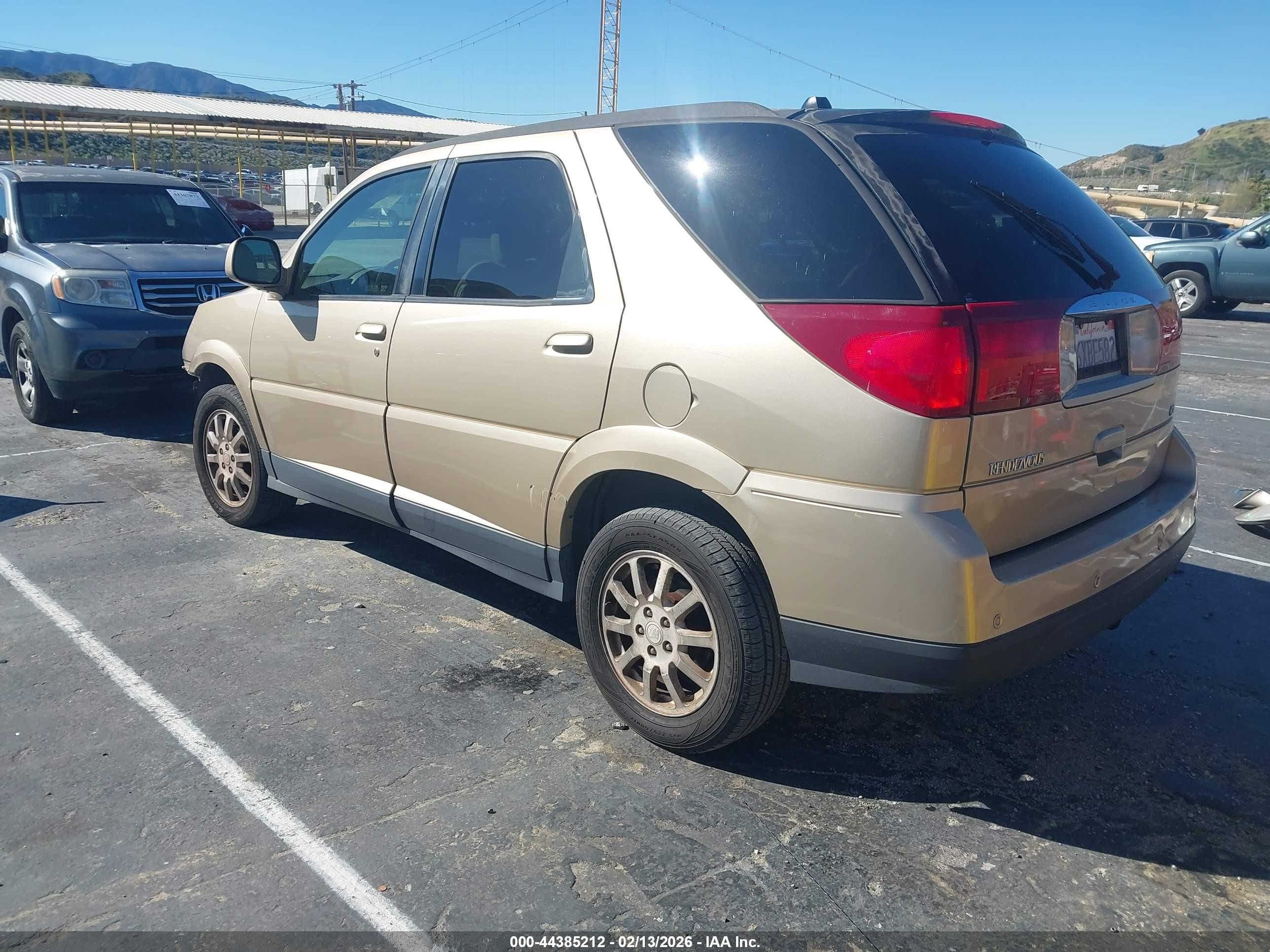 2006 Buick Rendezvous Cx Gold vin: 3G5DA03L26S529981