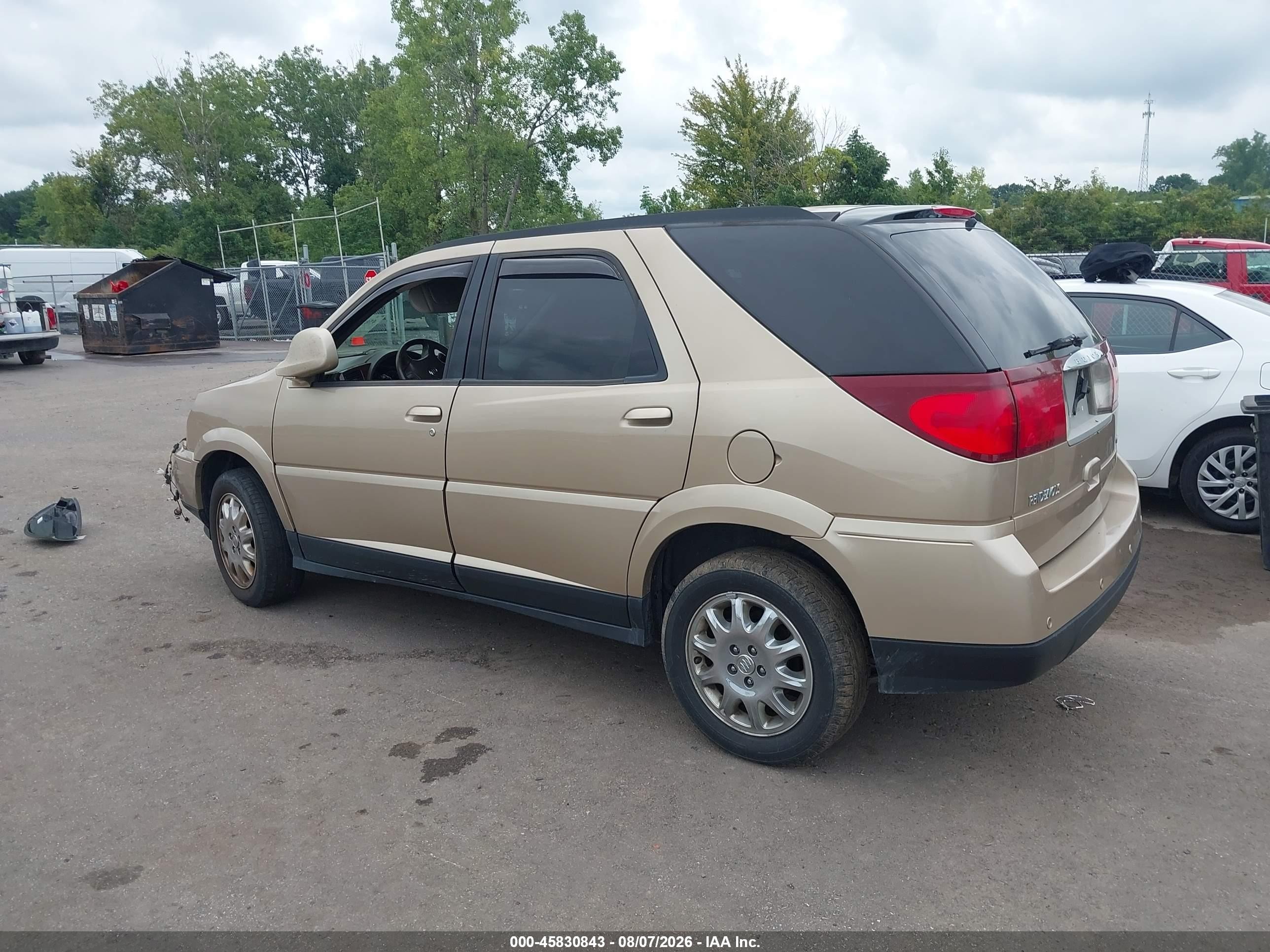 2006 Buick Rendezvous Cx Gold vin: 3G5DA03L26S605148