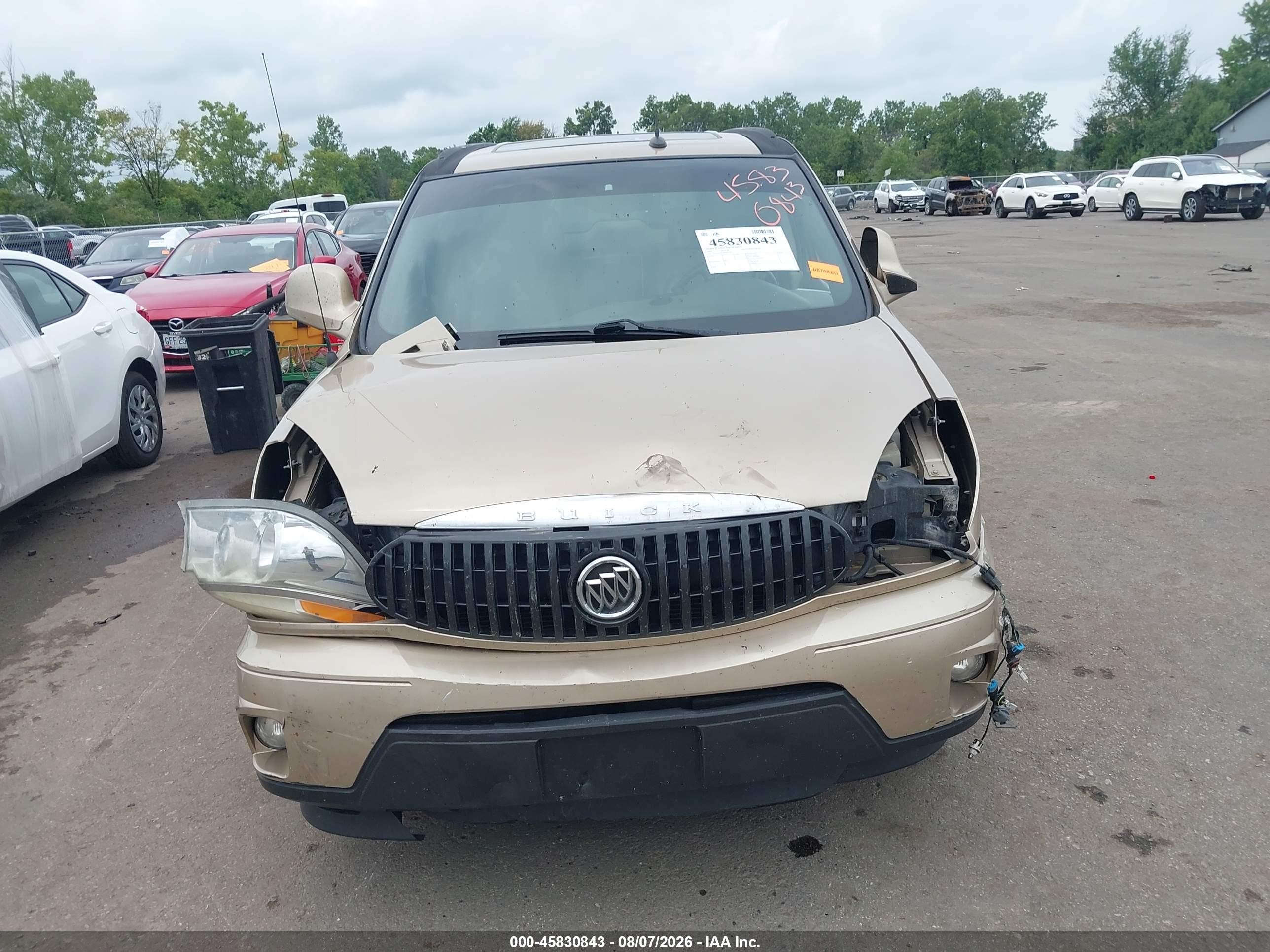 2006 Buick Rendezvous Cx Gold vin: 3G5DA03L26S605148