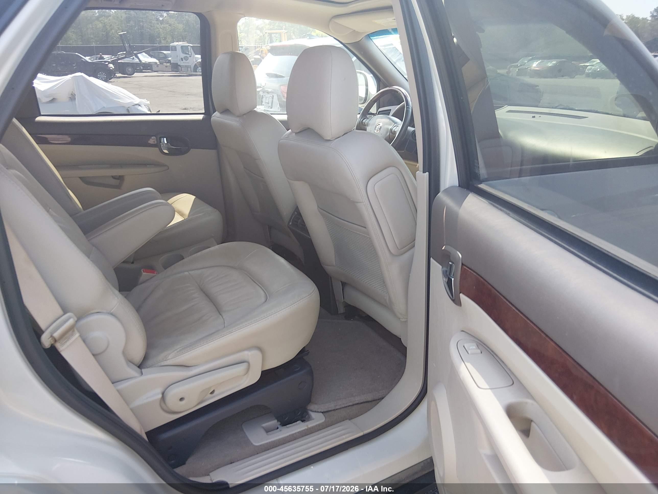 2007 Buick Rendezvous Cxl White vin: 3G5DA03L27S531098