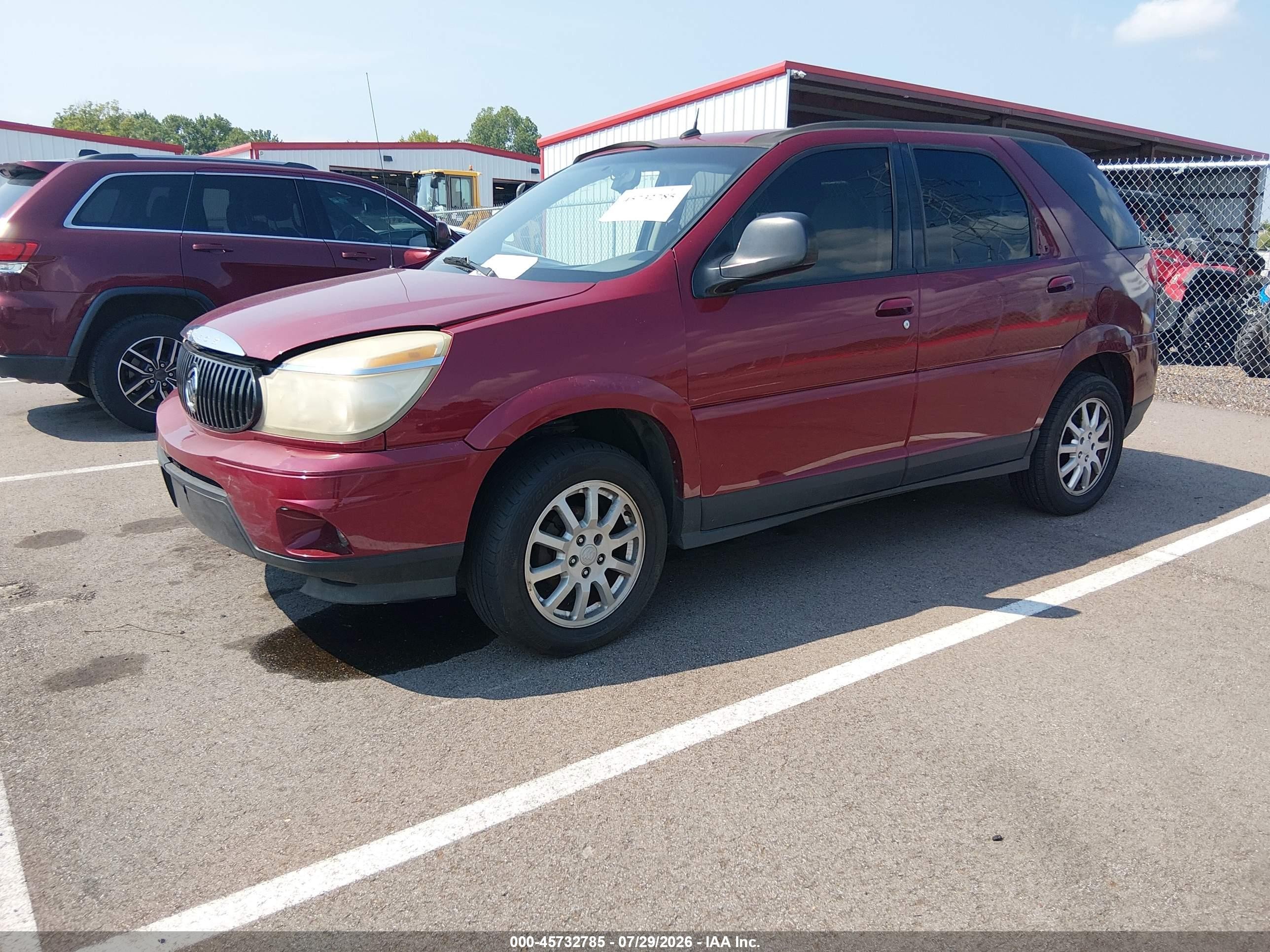 2007 Buick Rendezvous Cx Red vin: 3G5DA03L27S550427