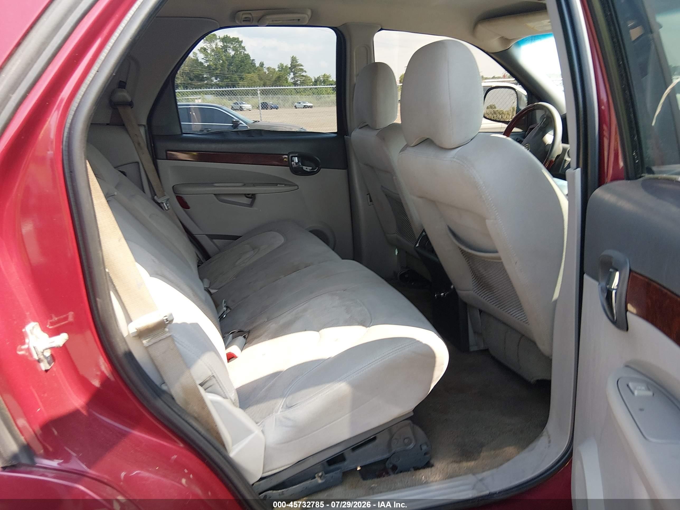 2007 Buick Rendezvous Cx Red vin: 3G5DA03L27S550427