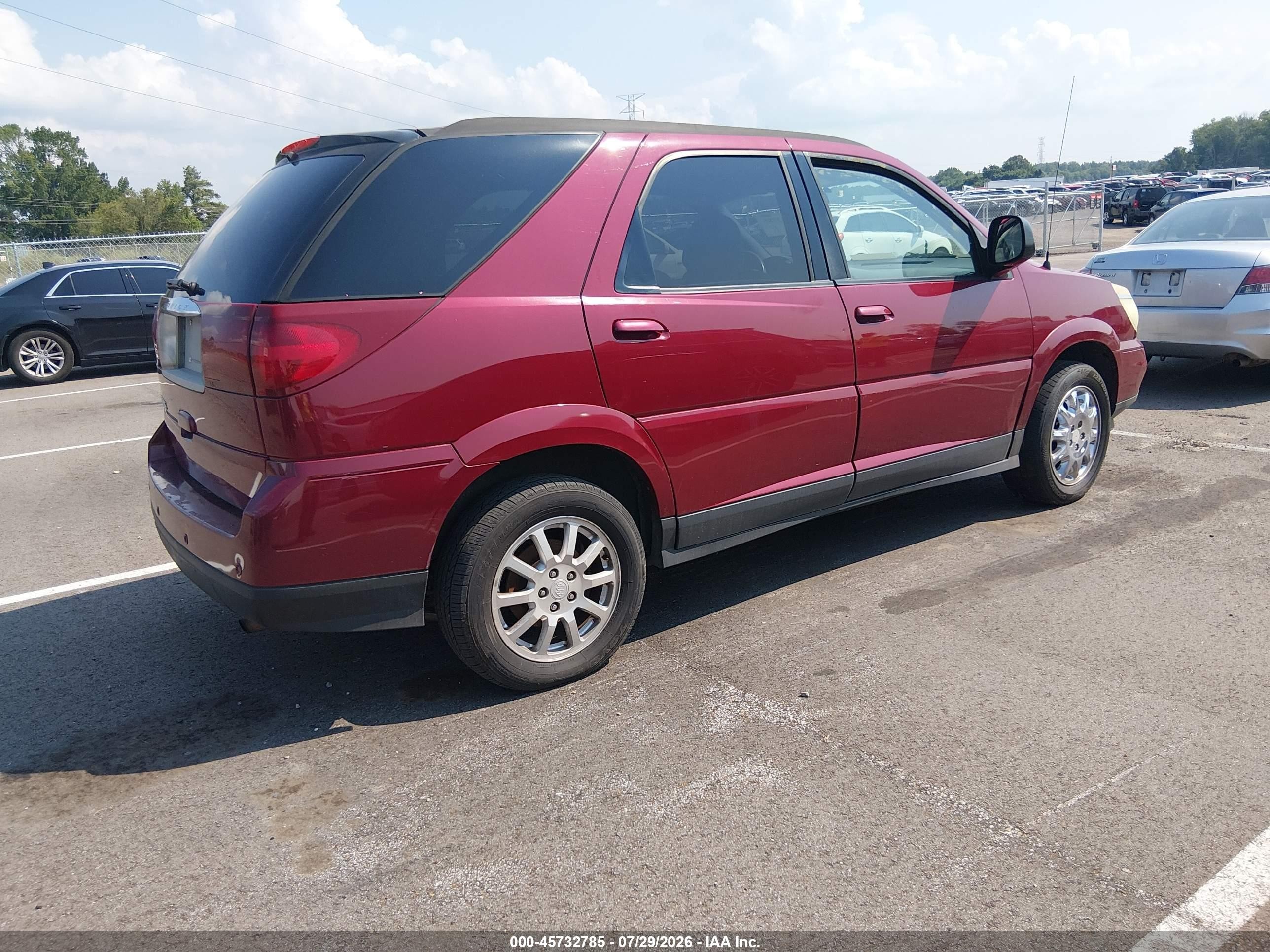 2007 Buick Rendezvous Cx Red vin: 3G5DA03L27S550427