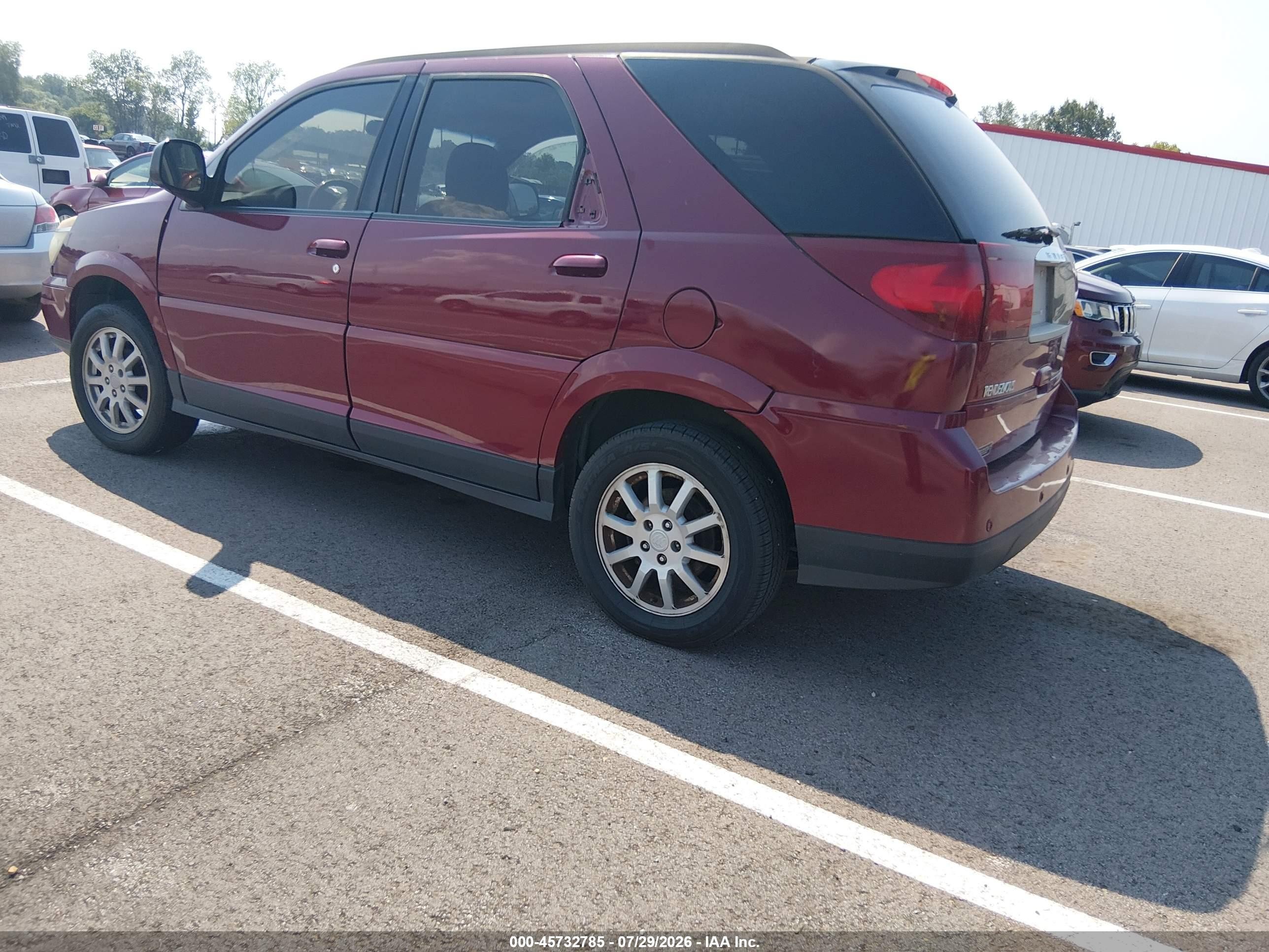 2007 Buick Rendezvous Cx Red vin: 3G5DA03L27S550427
