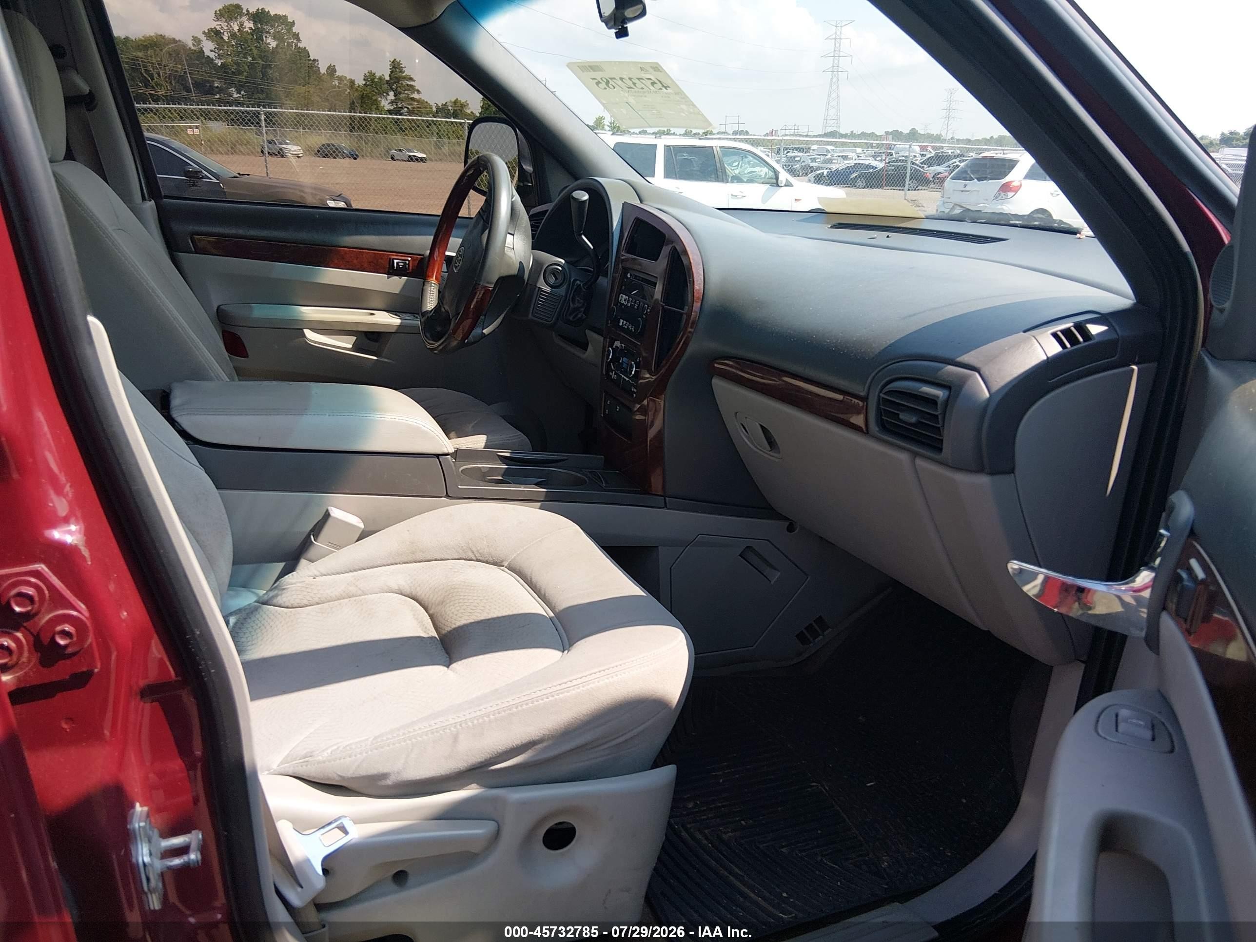 2007 Buick Rendezvous Cx Red vin: 3G5DA03L27S550427