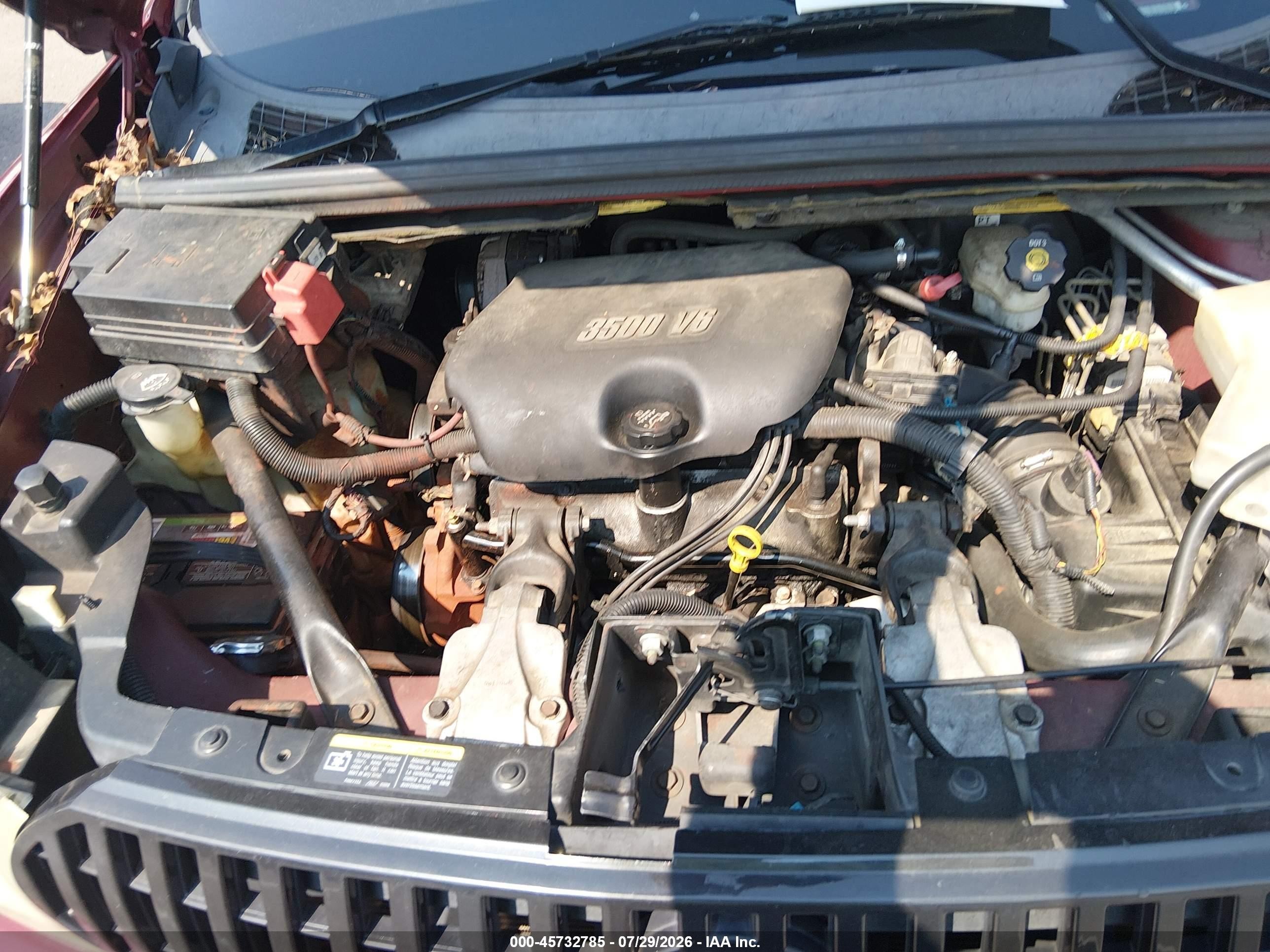 2007 Buick Rendezvous Cx Red vin: 3G5DA03L27S550427