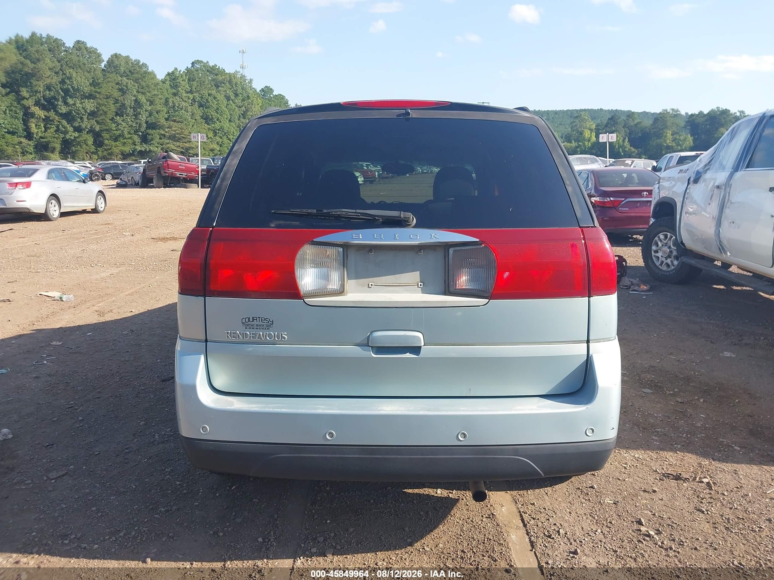 2006 Buick Rendezvous Cx Light Blue vin: 3G5DA03L36S555618