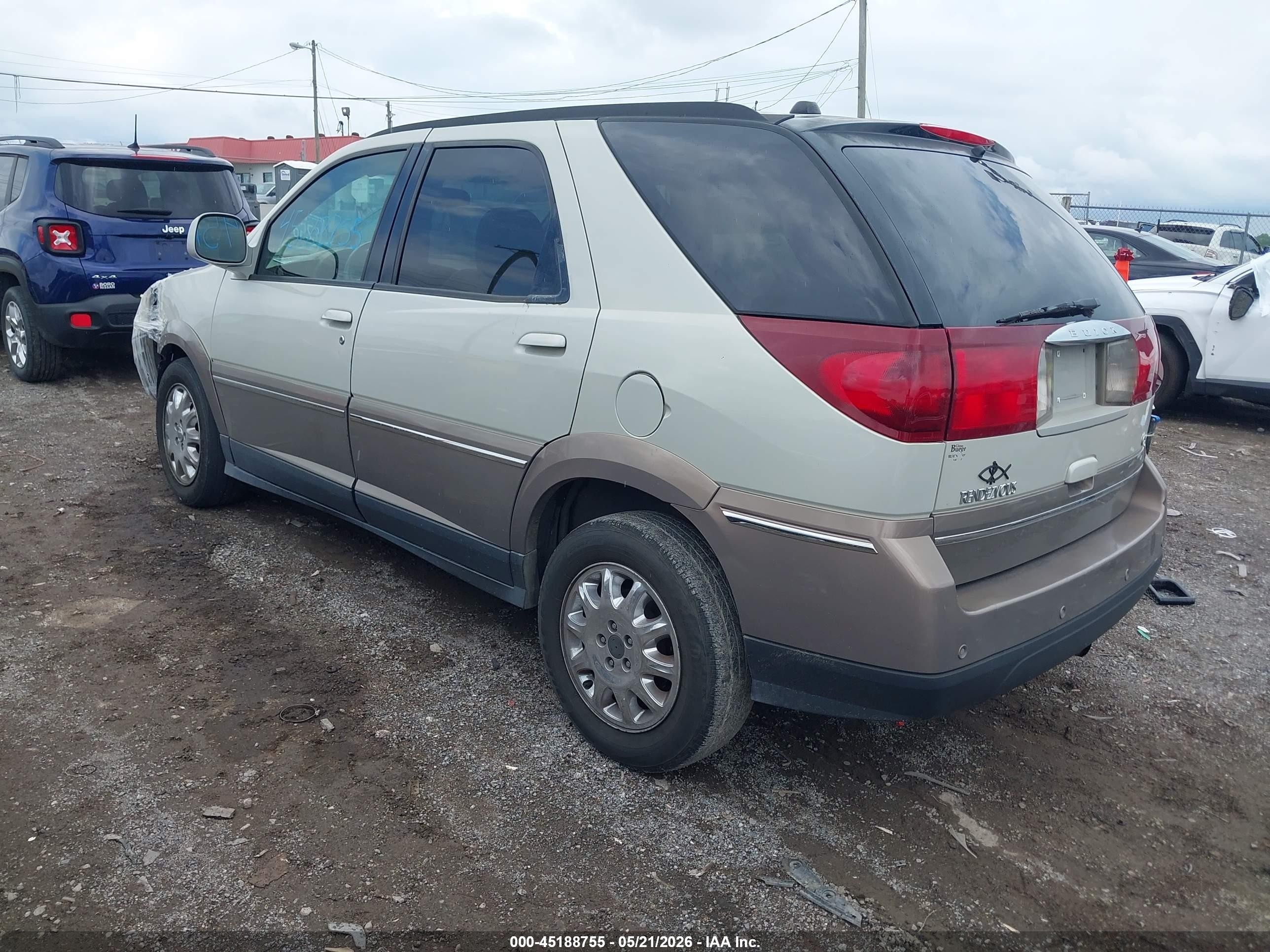 2007 Buick Rendezvous Cxl Beige vin: 3G5DA03L37S529330