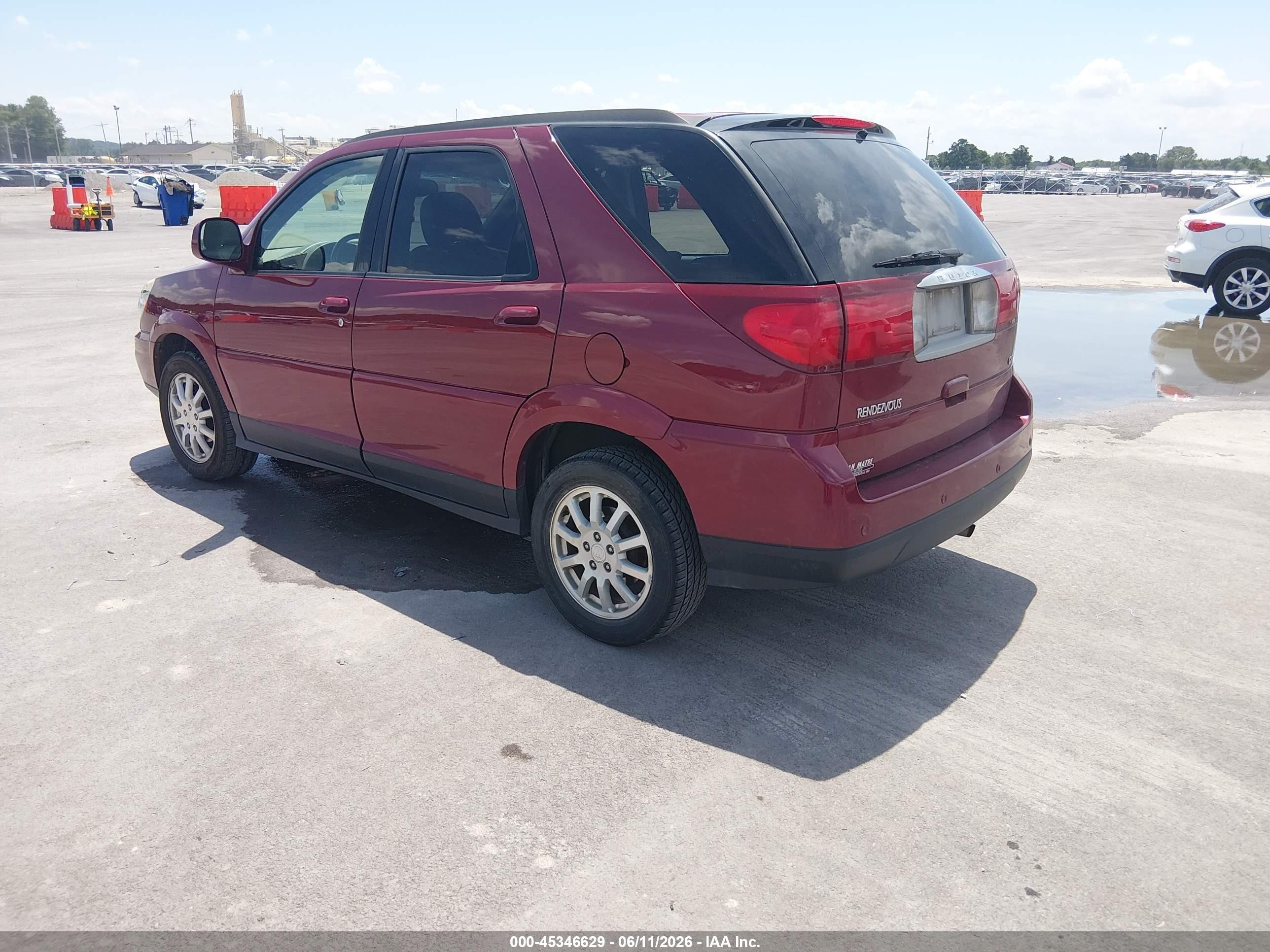 2006 Buick Rendezvous Cx Red vin: 3G5DA03L46S665559