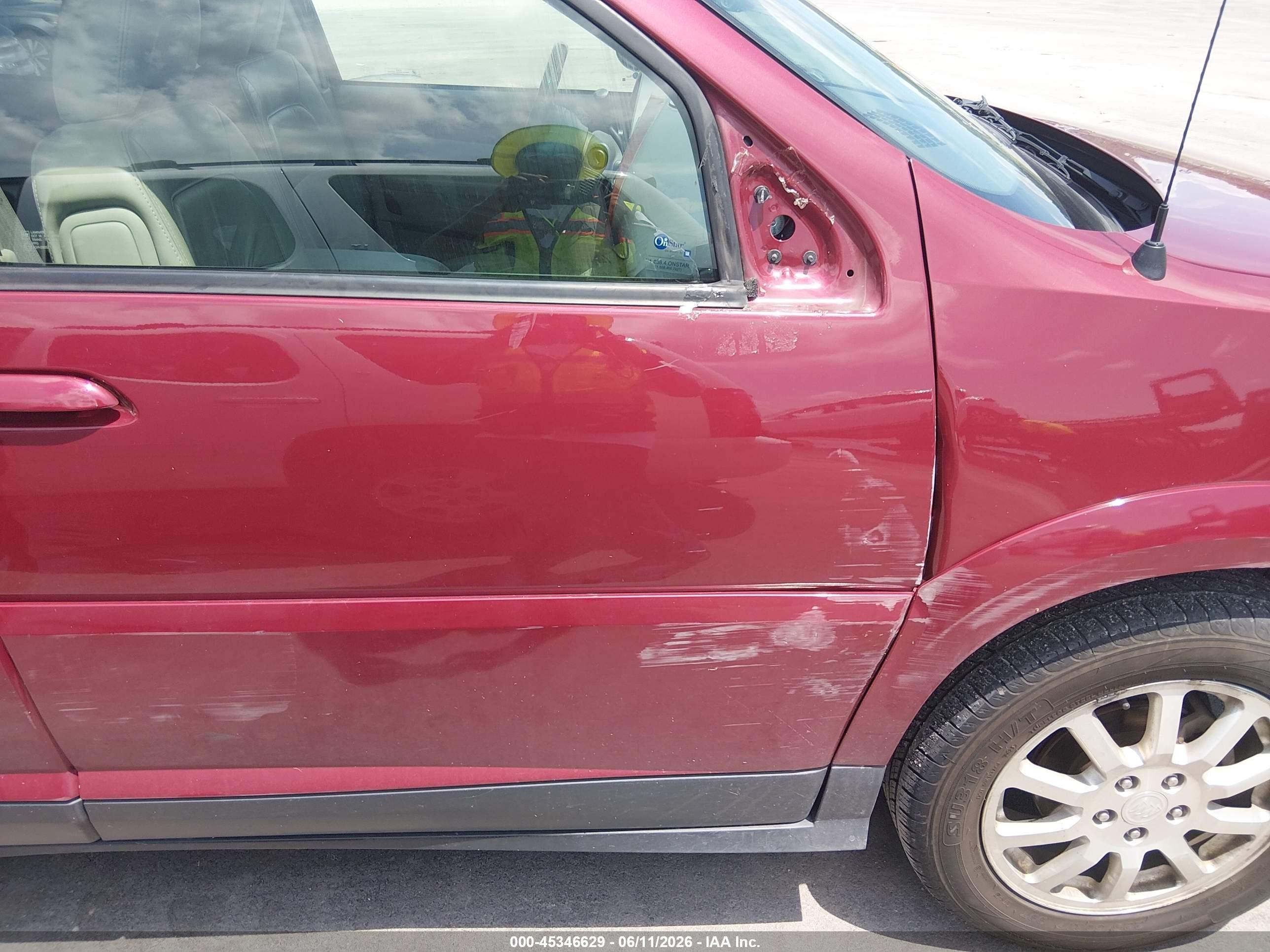 2006 Buick Rendezvous Cx Red vin: 3G5DA03L46S665559
