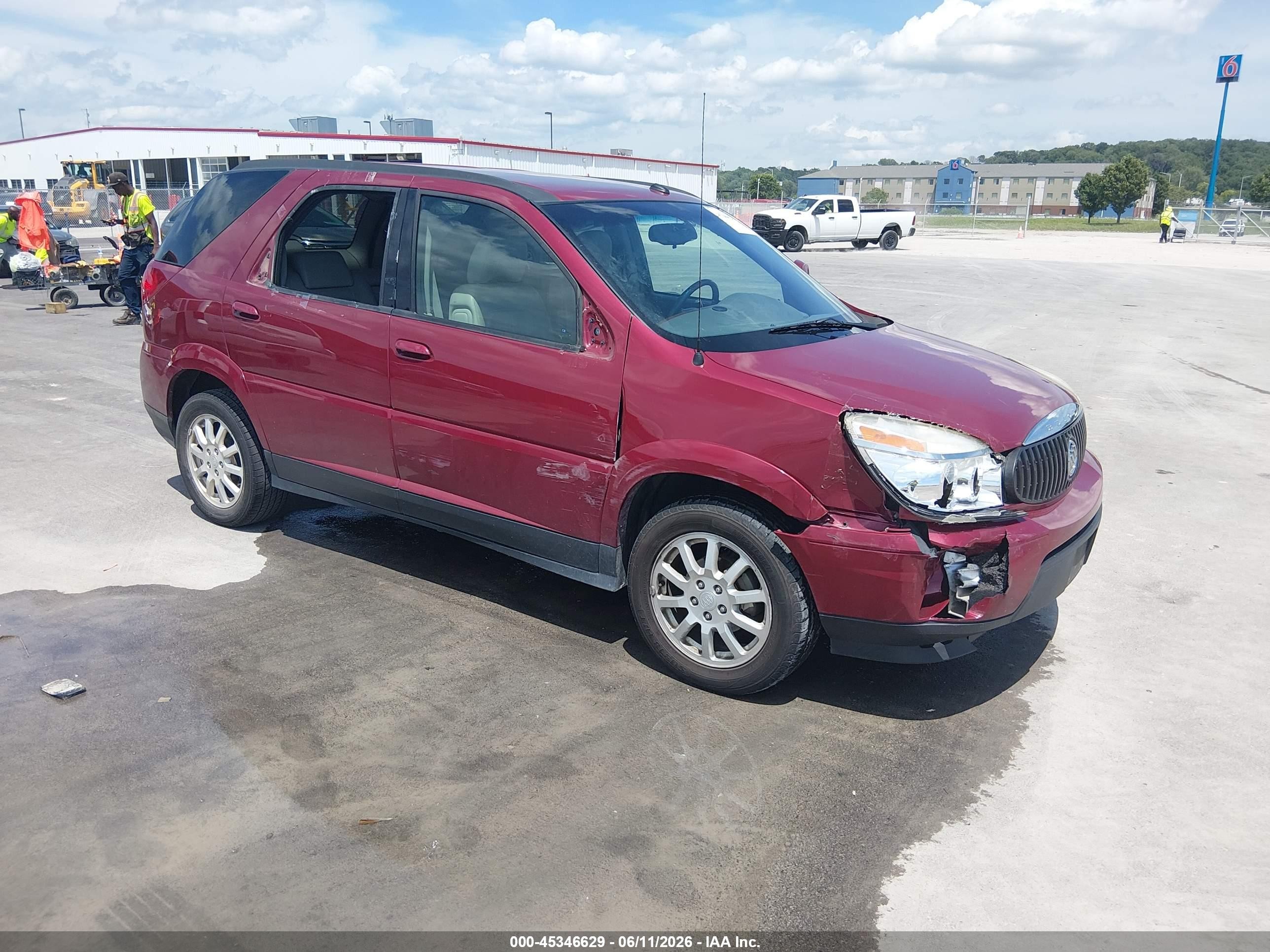 2006 Buick Rendezvous Cx Red vin: 3G5DA03L46S665559