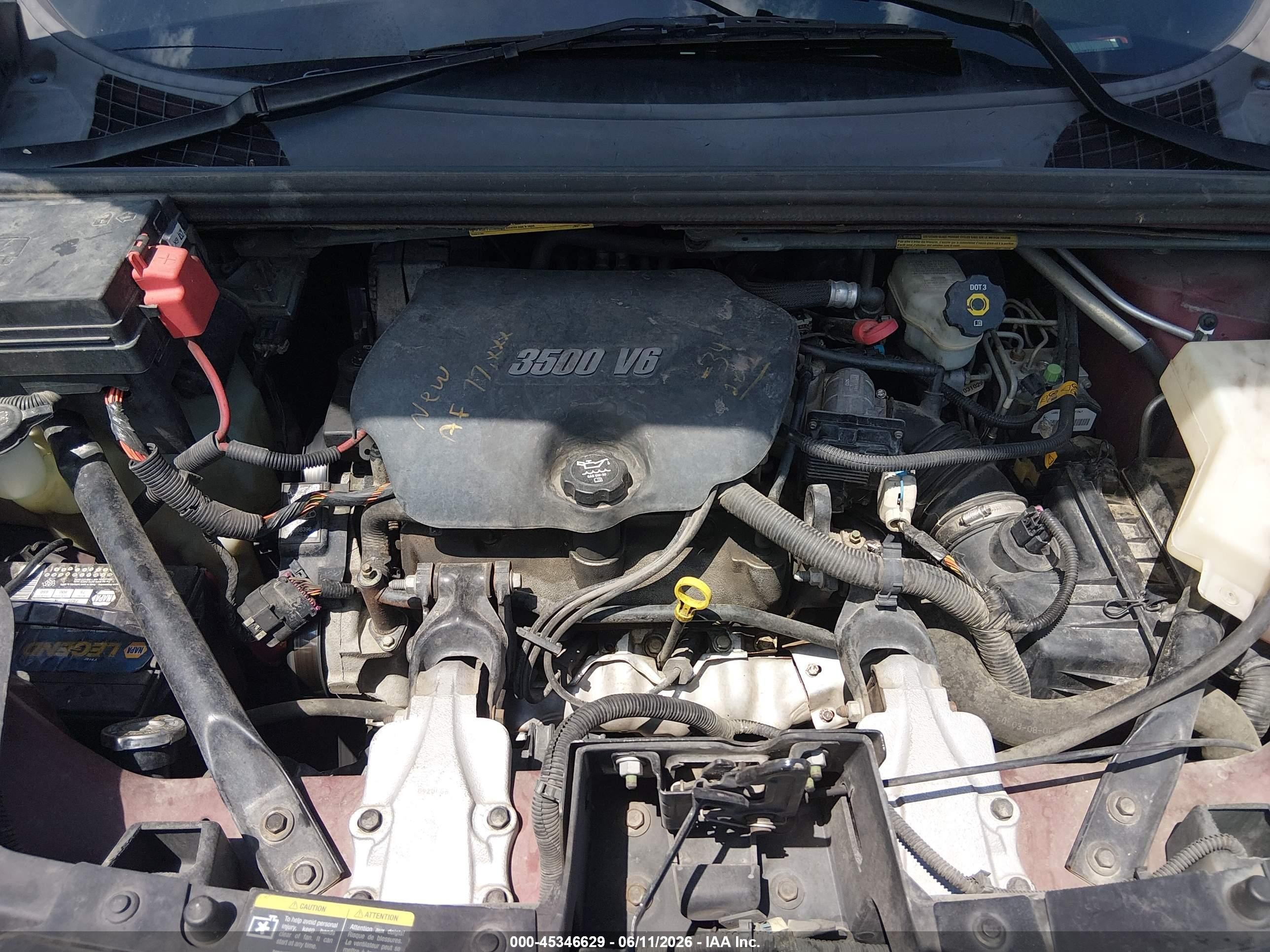 2006 Buick Rendezvous Cx Red vin: 3G5DA03L46S665559