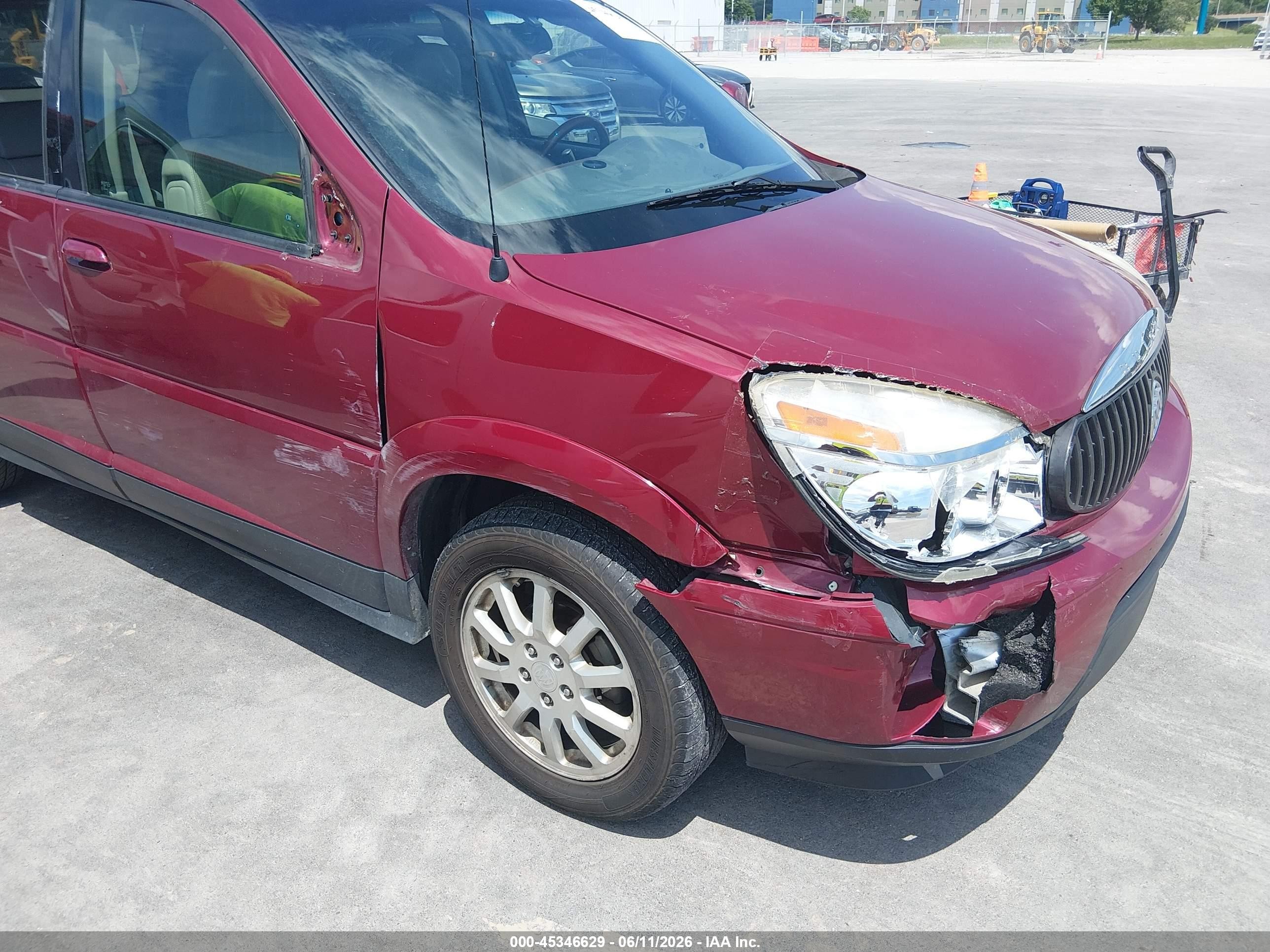 2006 Buick Rendezvous Cx Red vin: 3G5DA03L46S665559