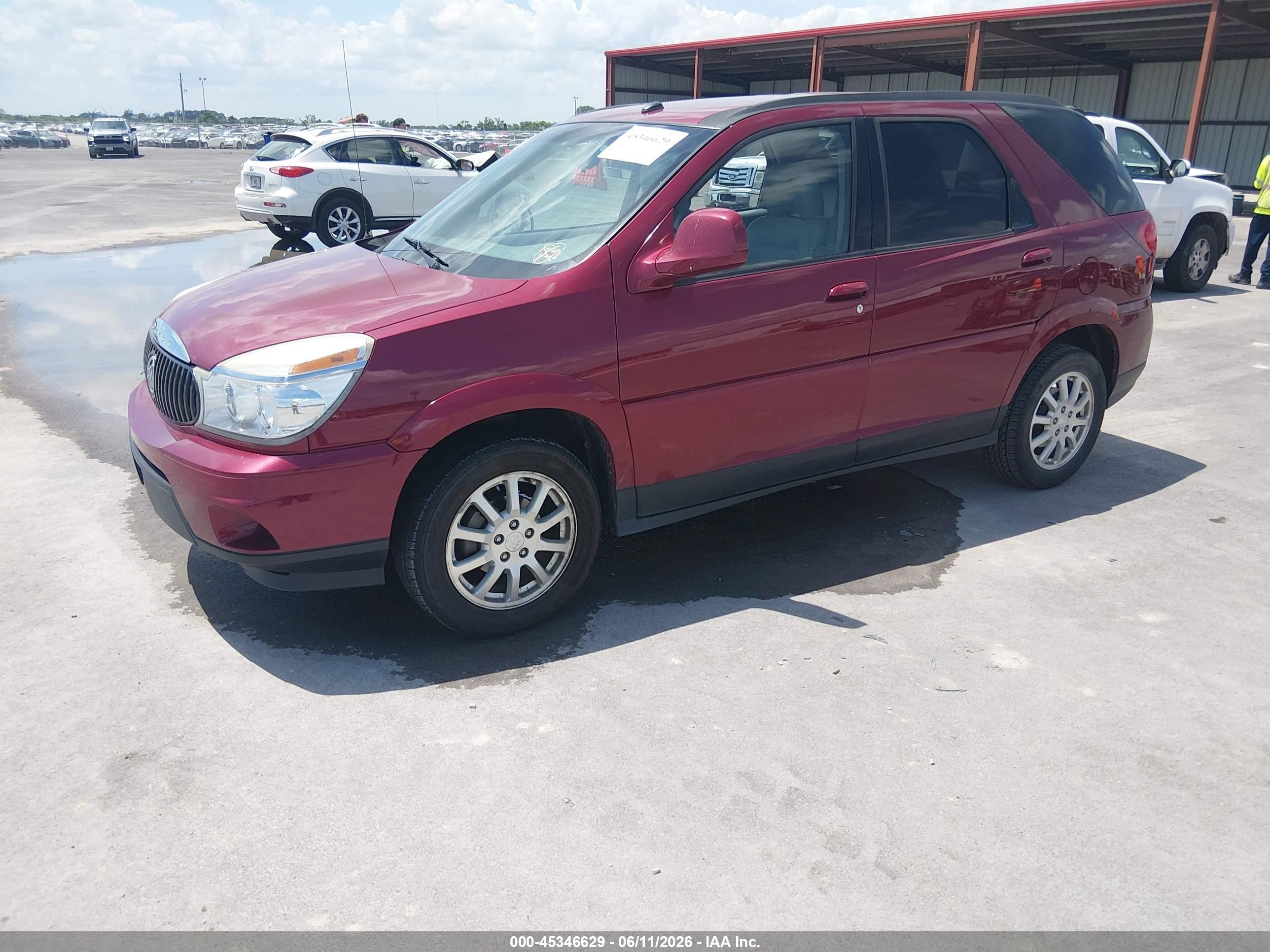 2006 Buick Rendezvous Cx Red vin: 3G5DA03L46S665559