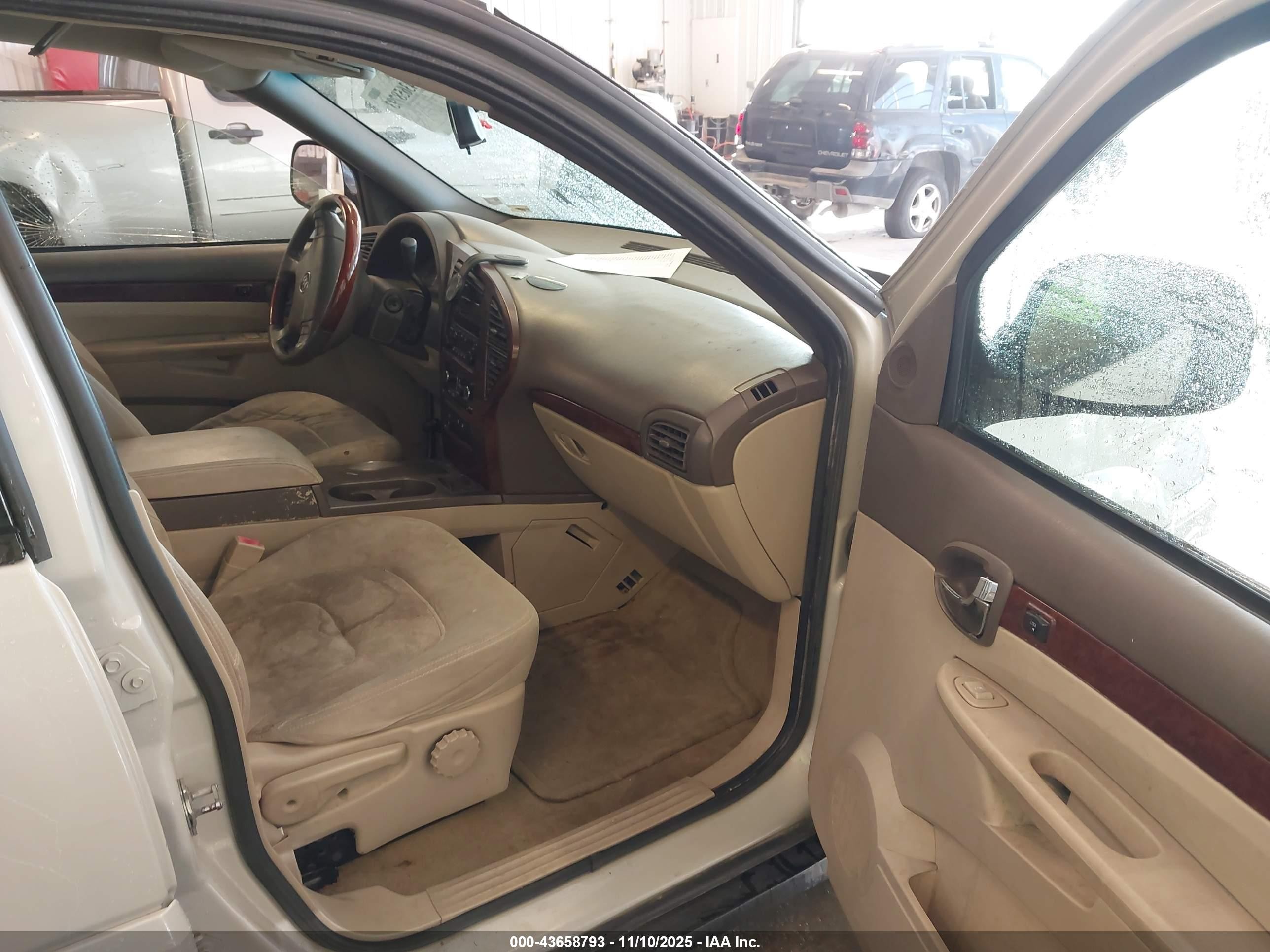 2007 Buick Rendezvous Cx White vin: 3G5DA03L47S525092