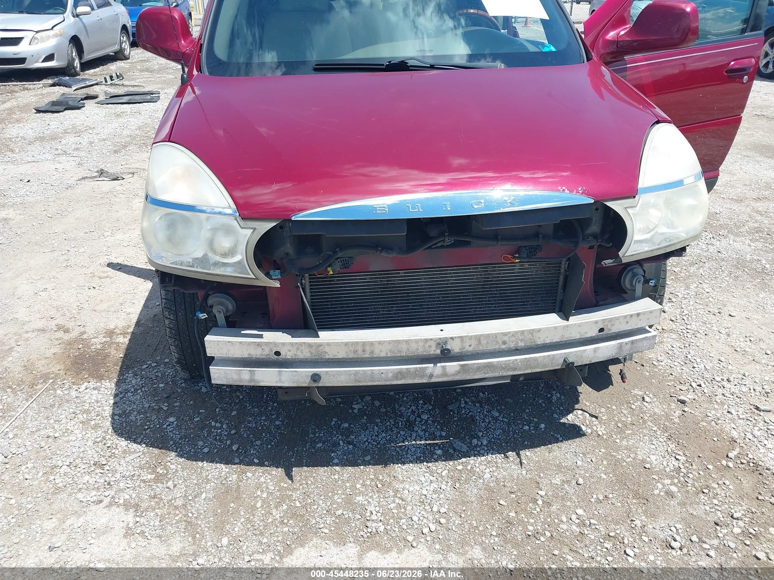2007 Buick Rendezvous Cxl Red vin: 3G5DA03L47S534472