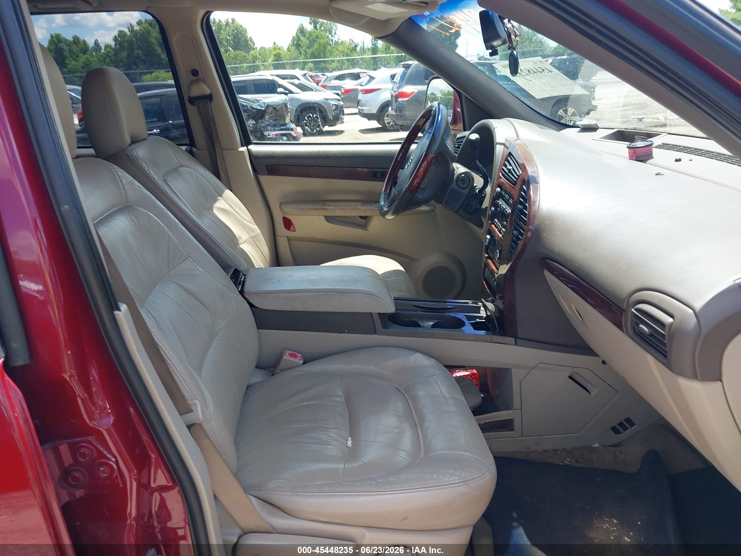 2007 Buick Rendezvous Cxl Red vin: 3G5DA03L47S534472