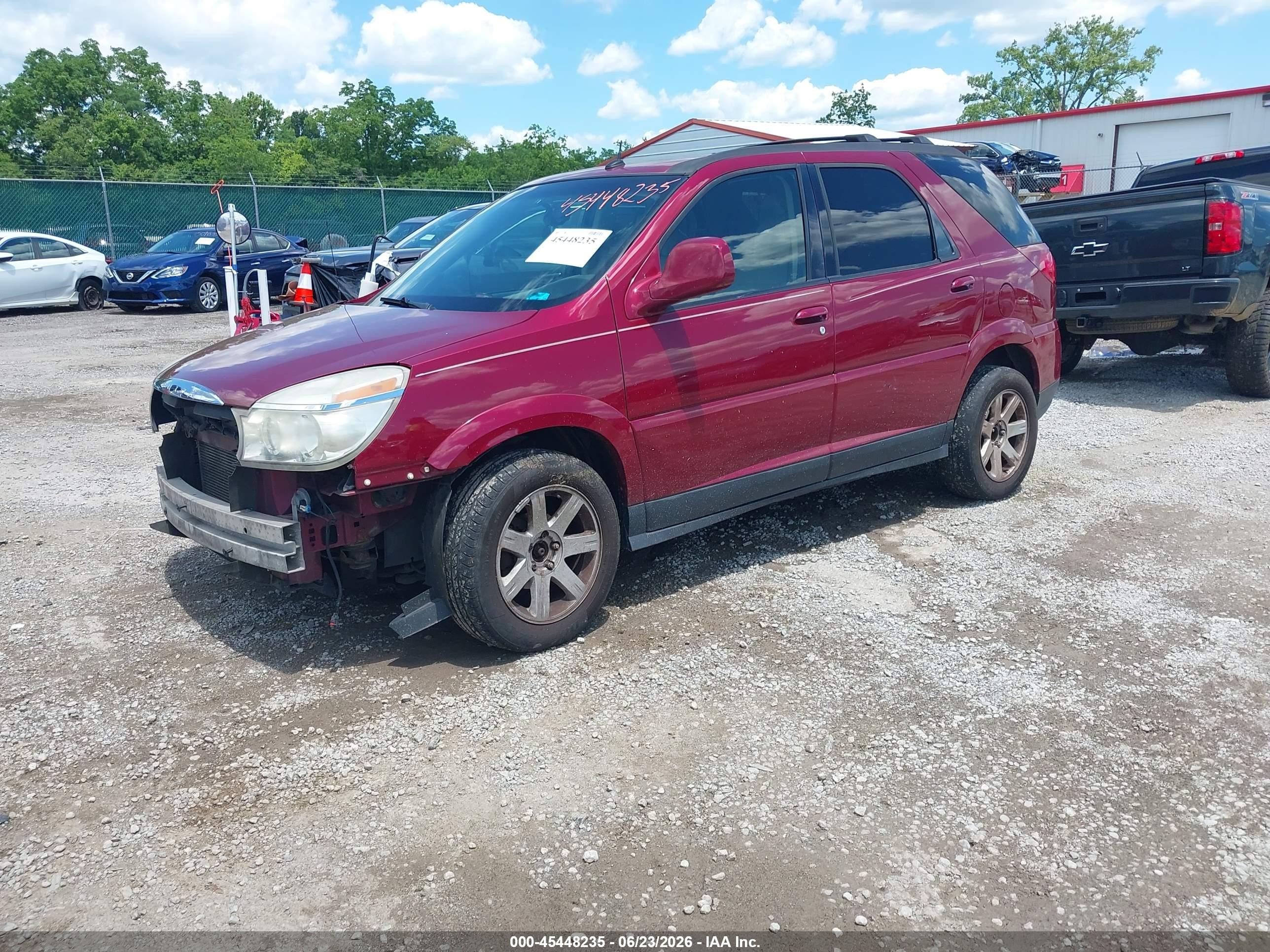 2007 Buick Rendezvous Cxl Red vin: 3G5DA03L47S534472
