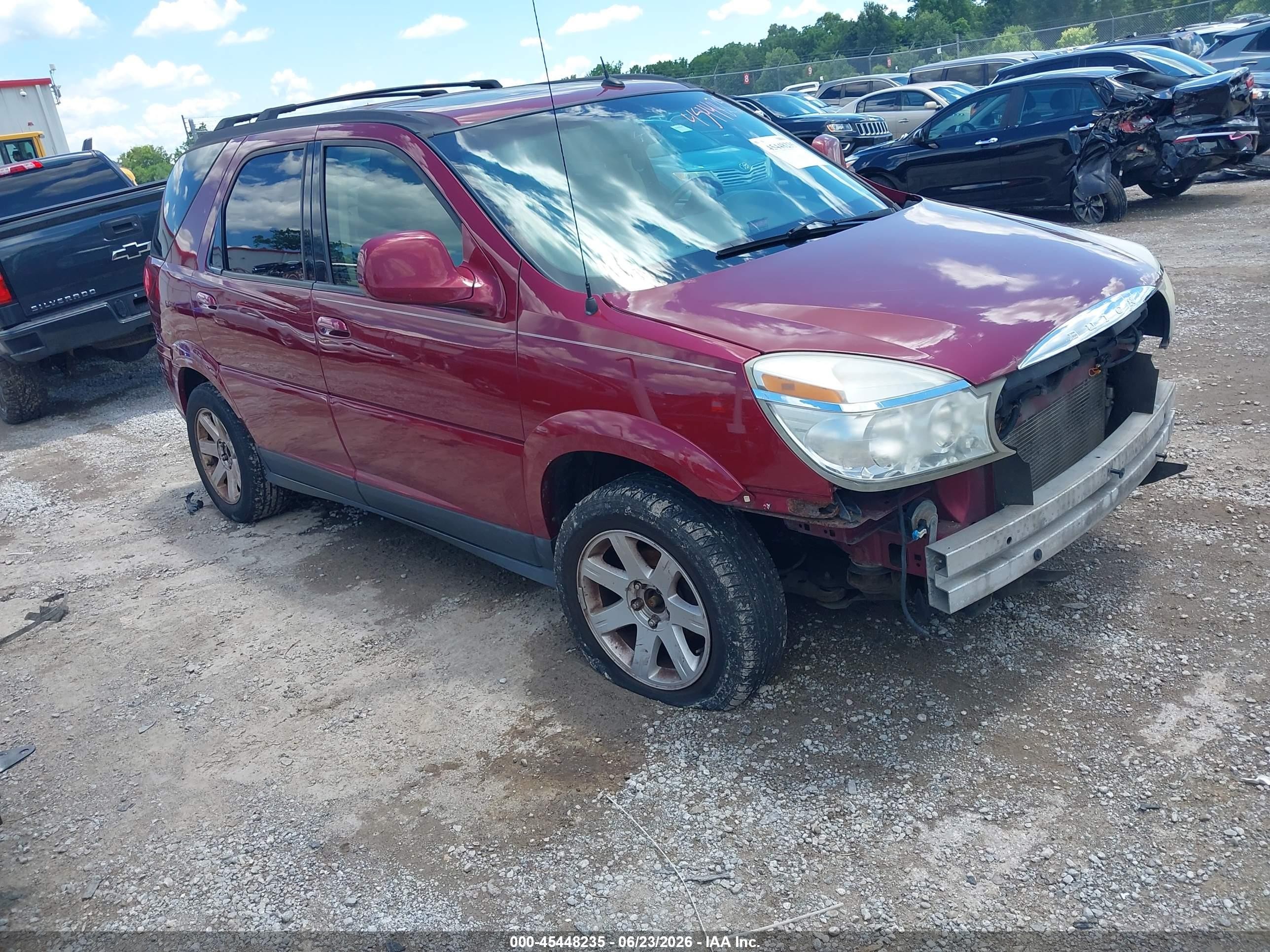 2007 Buick Rendezvous Cxl Red vin: 3G5DA03L47S534472
