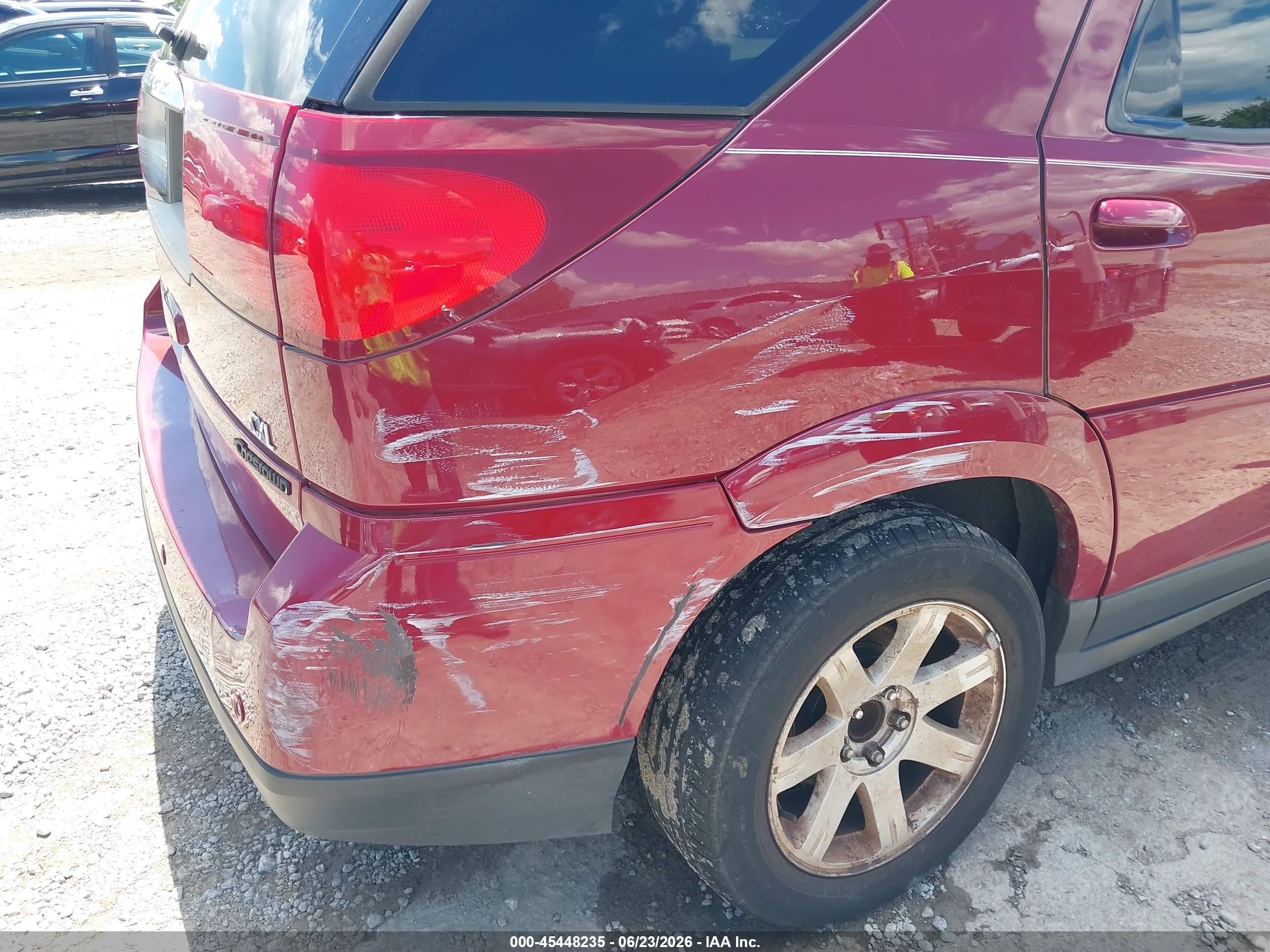 2007 Buick Rendezvous Cxl Red vin: 3G5DA03L47S534472