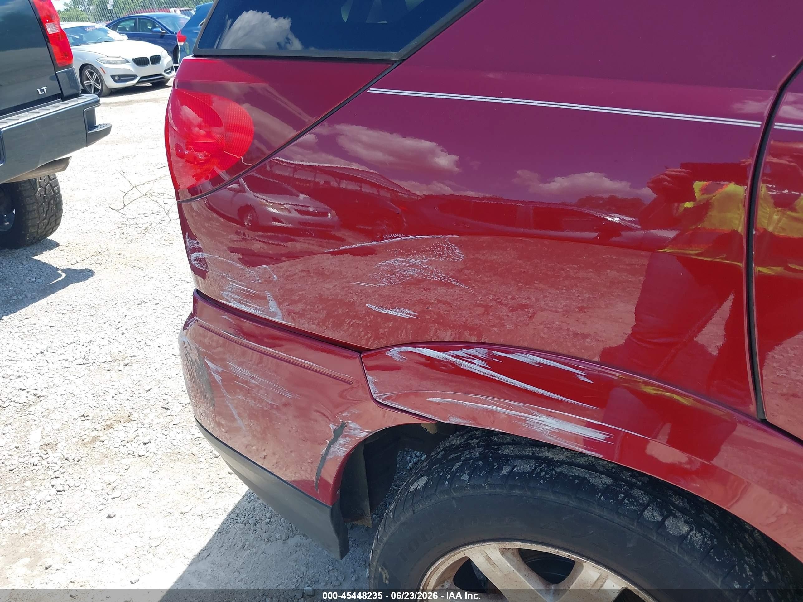 2007 Buick Rendezvous Cxl Red vin: 3G5DA03L47S534472