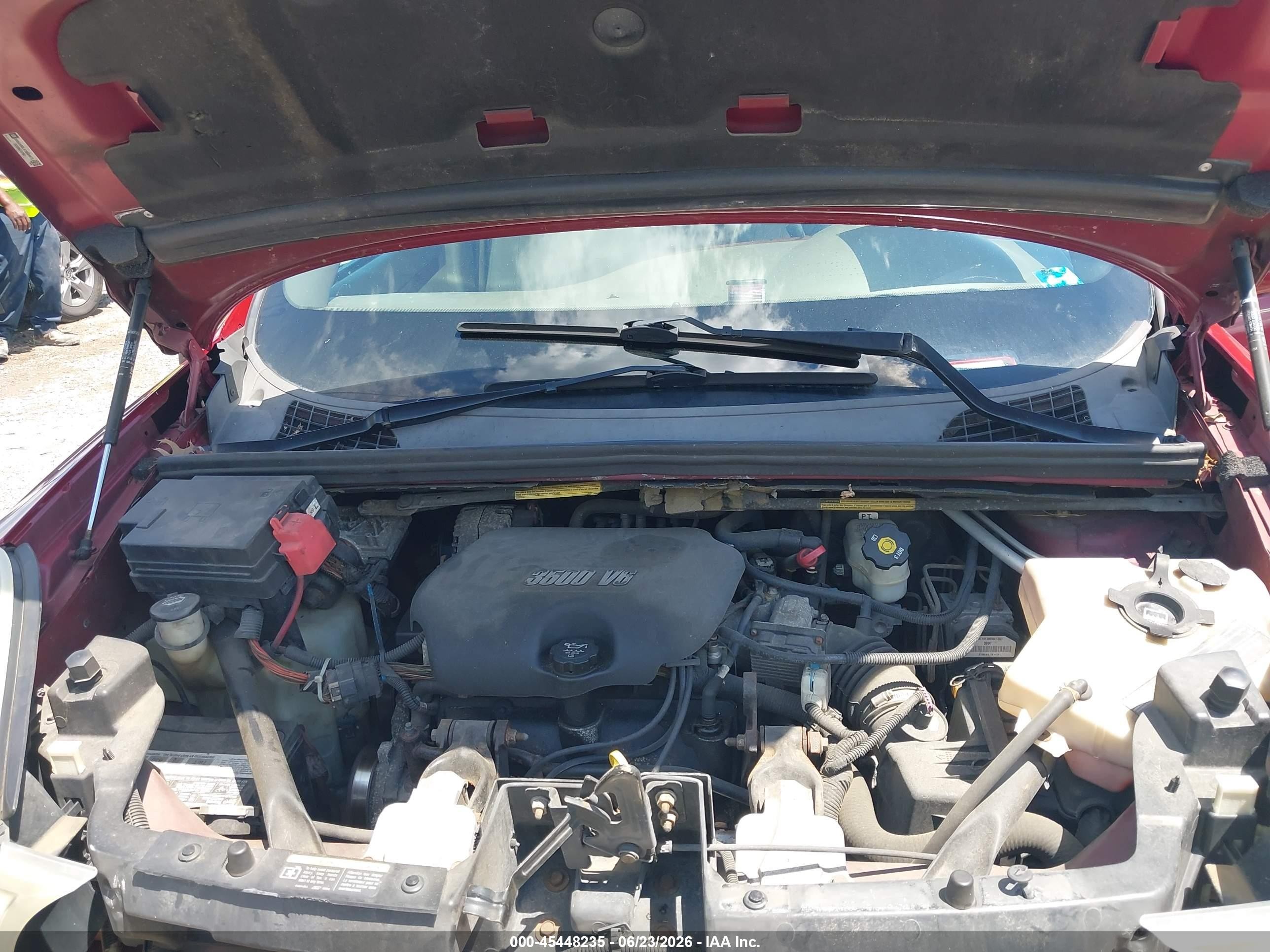 2007 Buick Rendezvous Cxl Red vin: 3G5DA03L47S534472