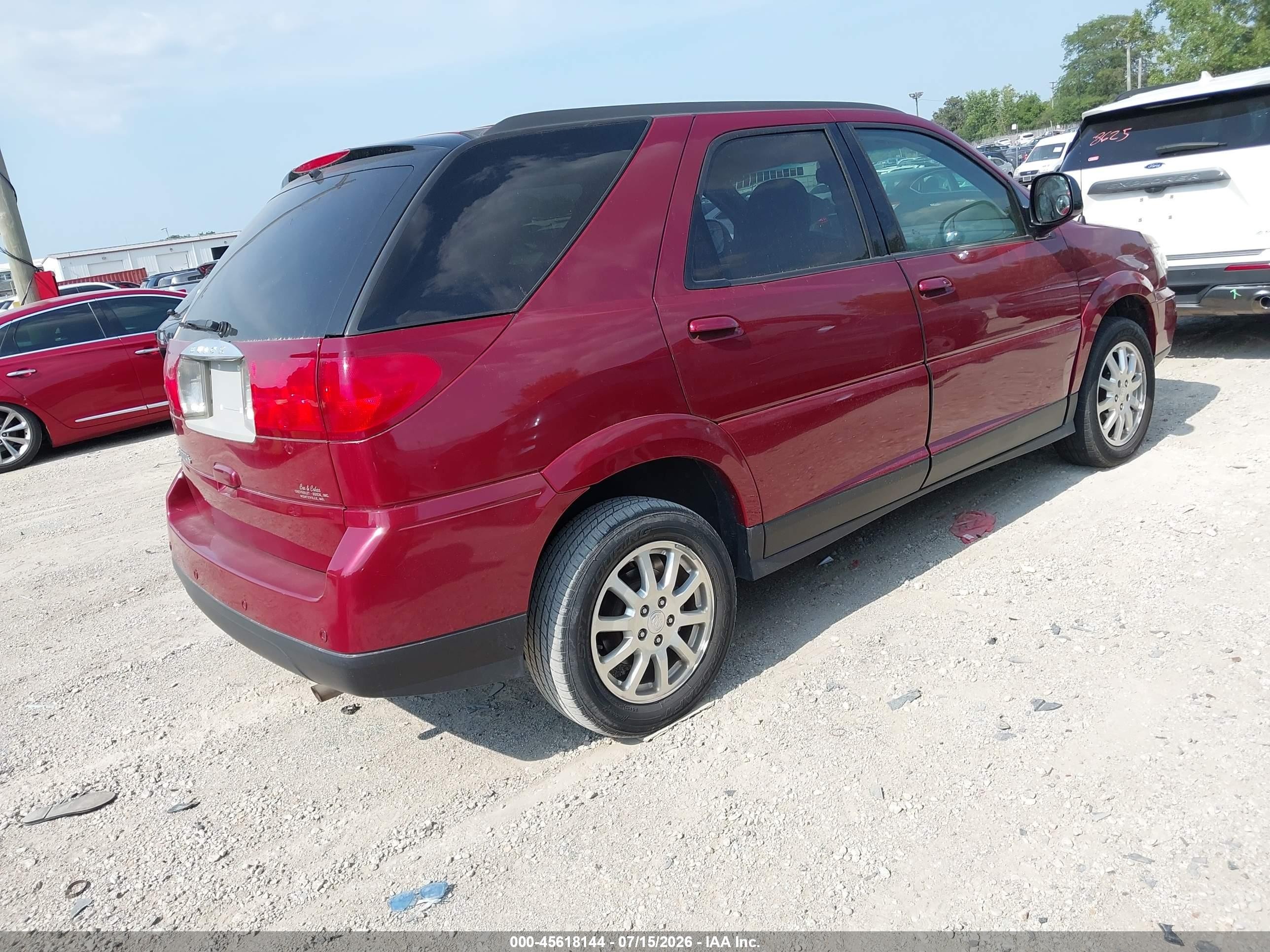 2007 Buick Rendezvous Cx Red vin: 3G5DA03L47S574681
