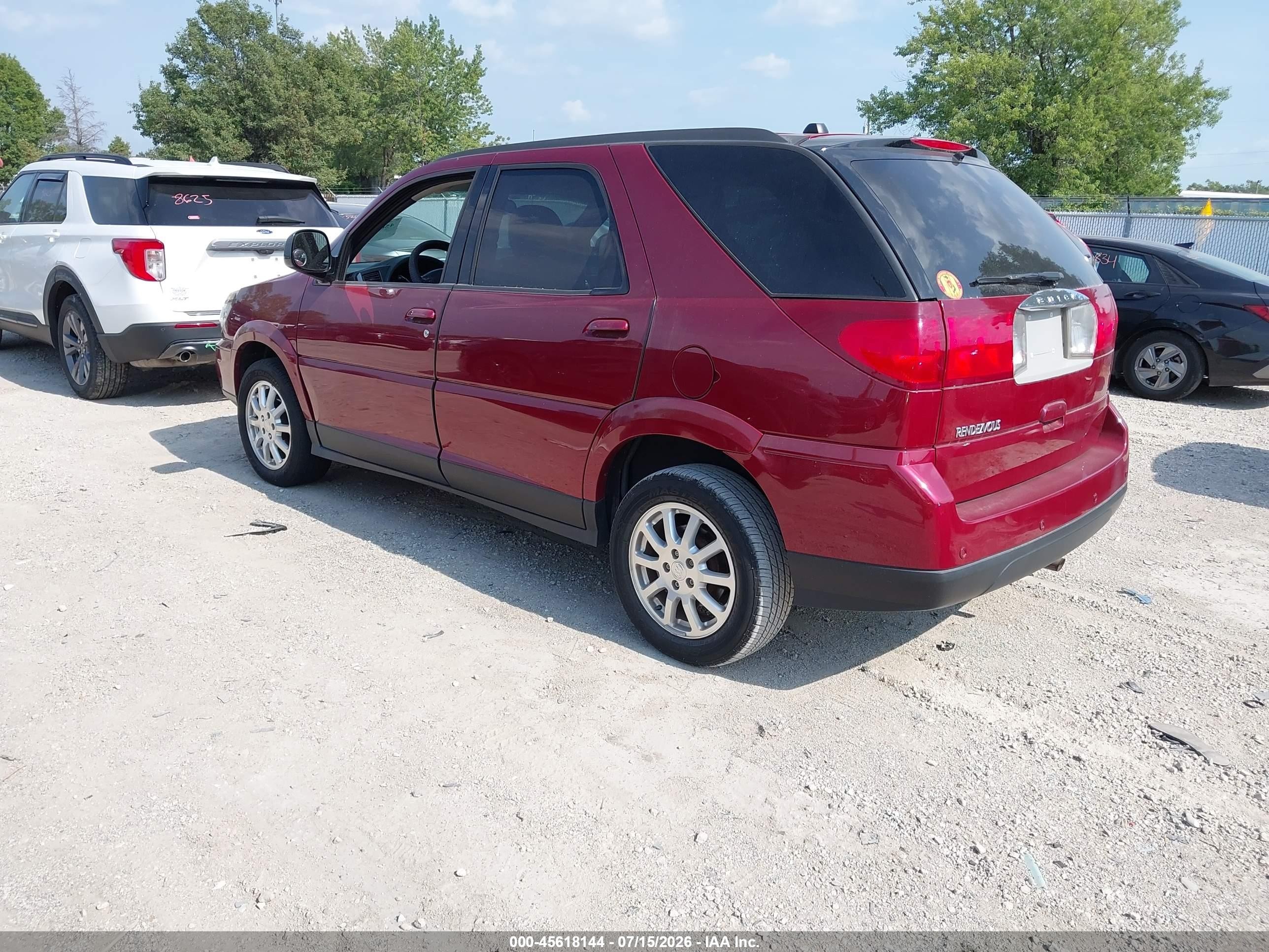 2007 Buick Rendezvous Cx Red vin: 3G5DA03L47S574681