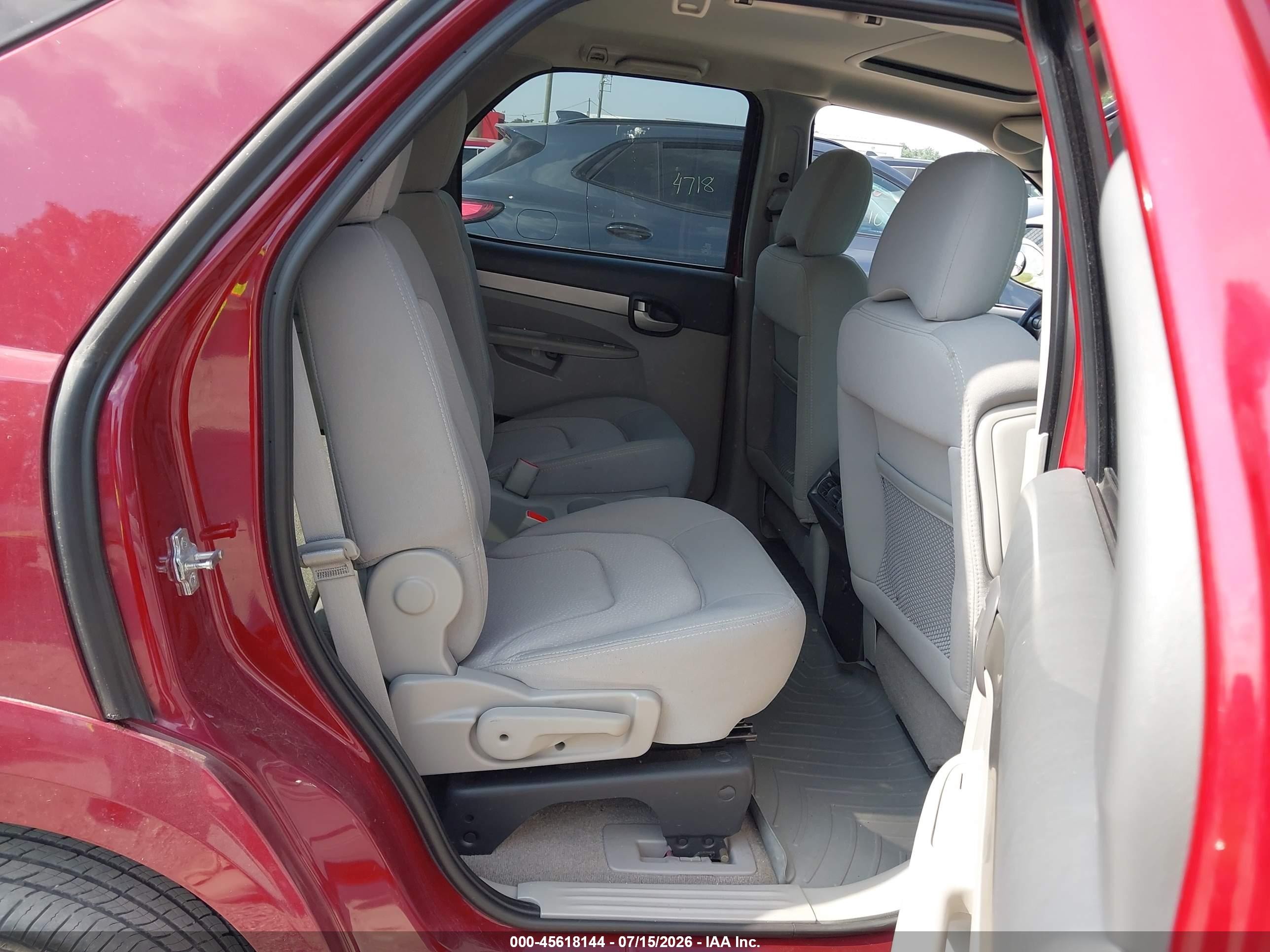 2007 Buick Rendezvous Cx Red vin: 3G5DA03L47S574681